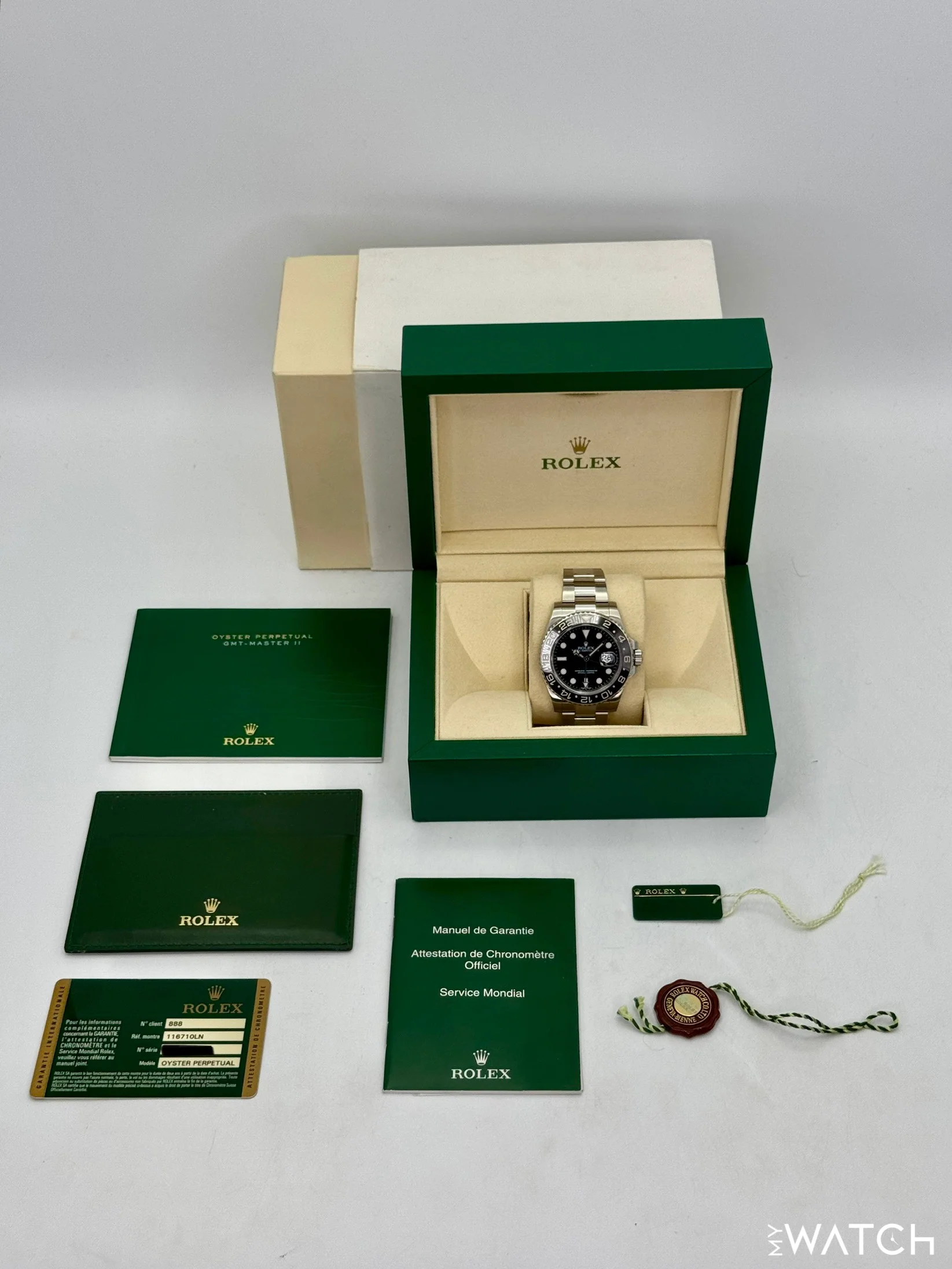 2015 Rolex GMT-Master II 40mm 116710LN Stainless Steel Black Dial - Image 10