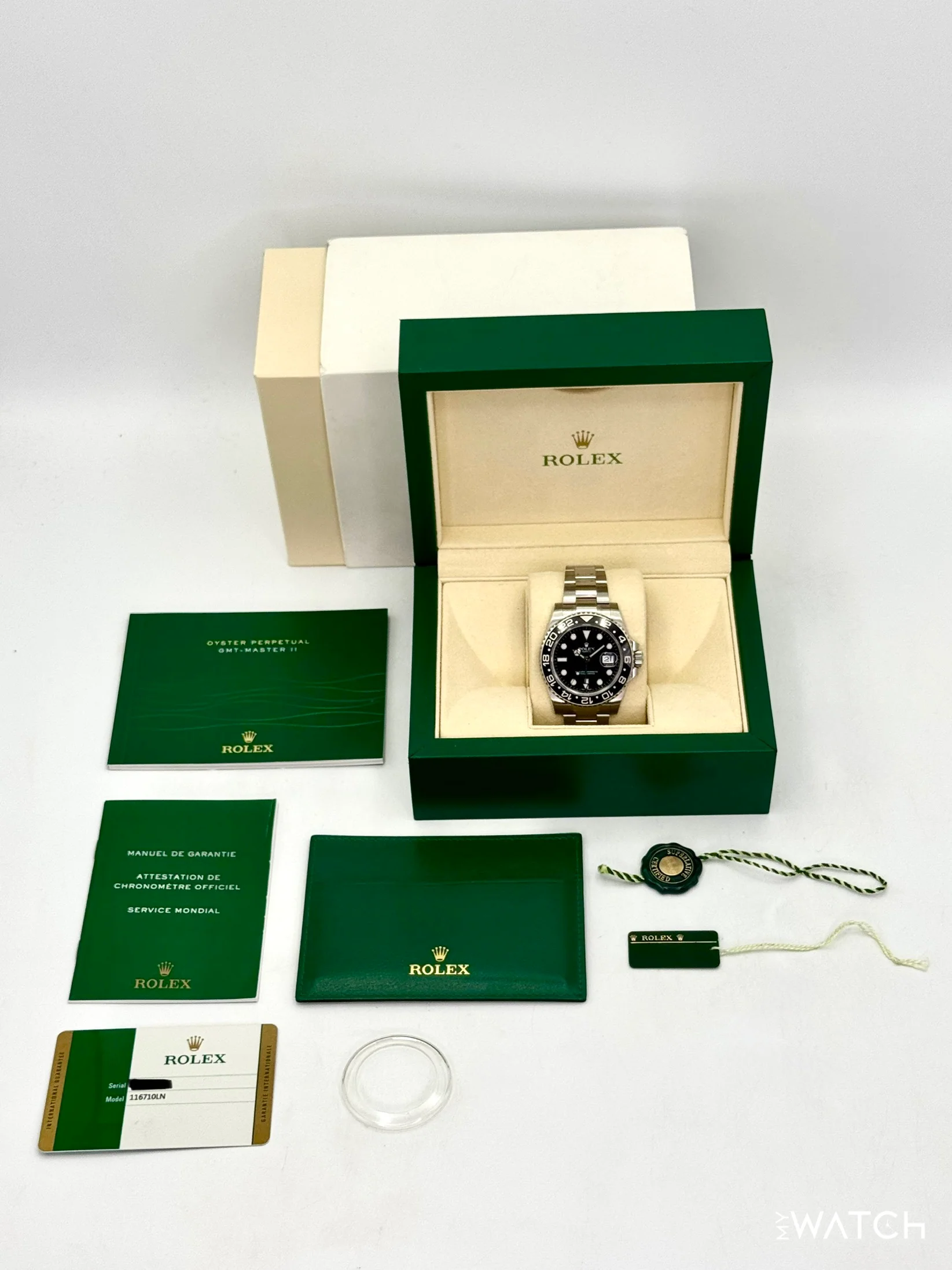2015 Rolex GMT-Master II 40mm 116710LN Stainless Steel Black Dial - Image 10