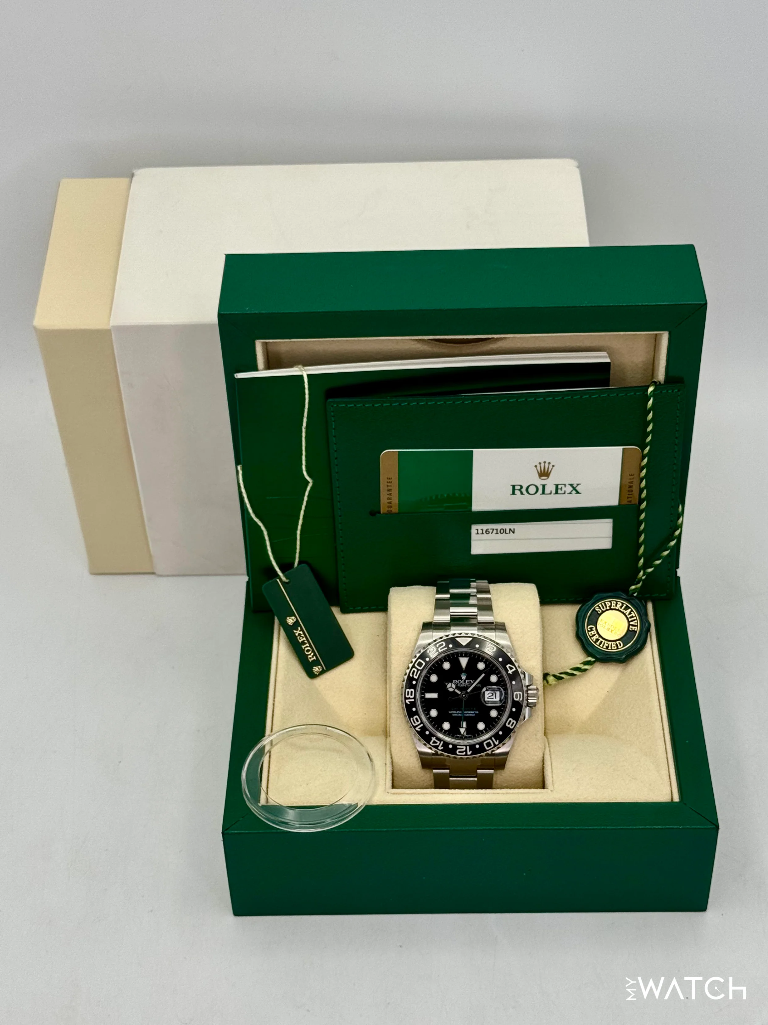 2015 Rolex GMT-Master II 40mm 116710LN Stainless Steel Black Dial - Image 9
