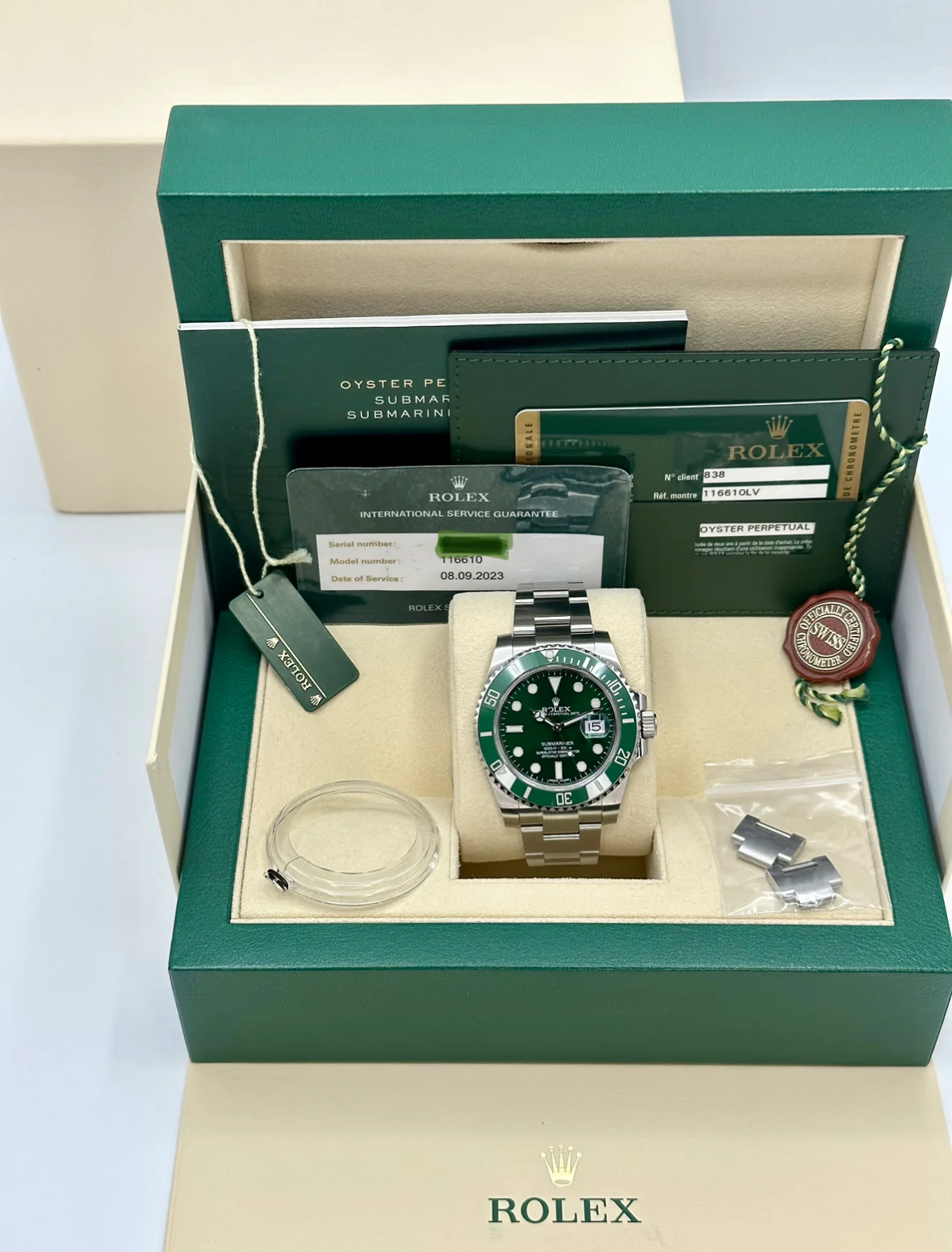 2015 Rolex Submariner "Hulk" 40mm 116610LV Green Dial - Image 10