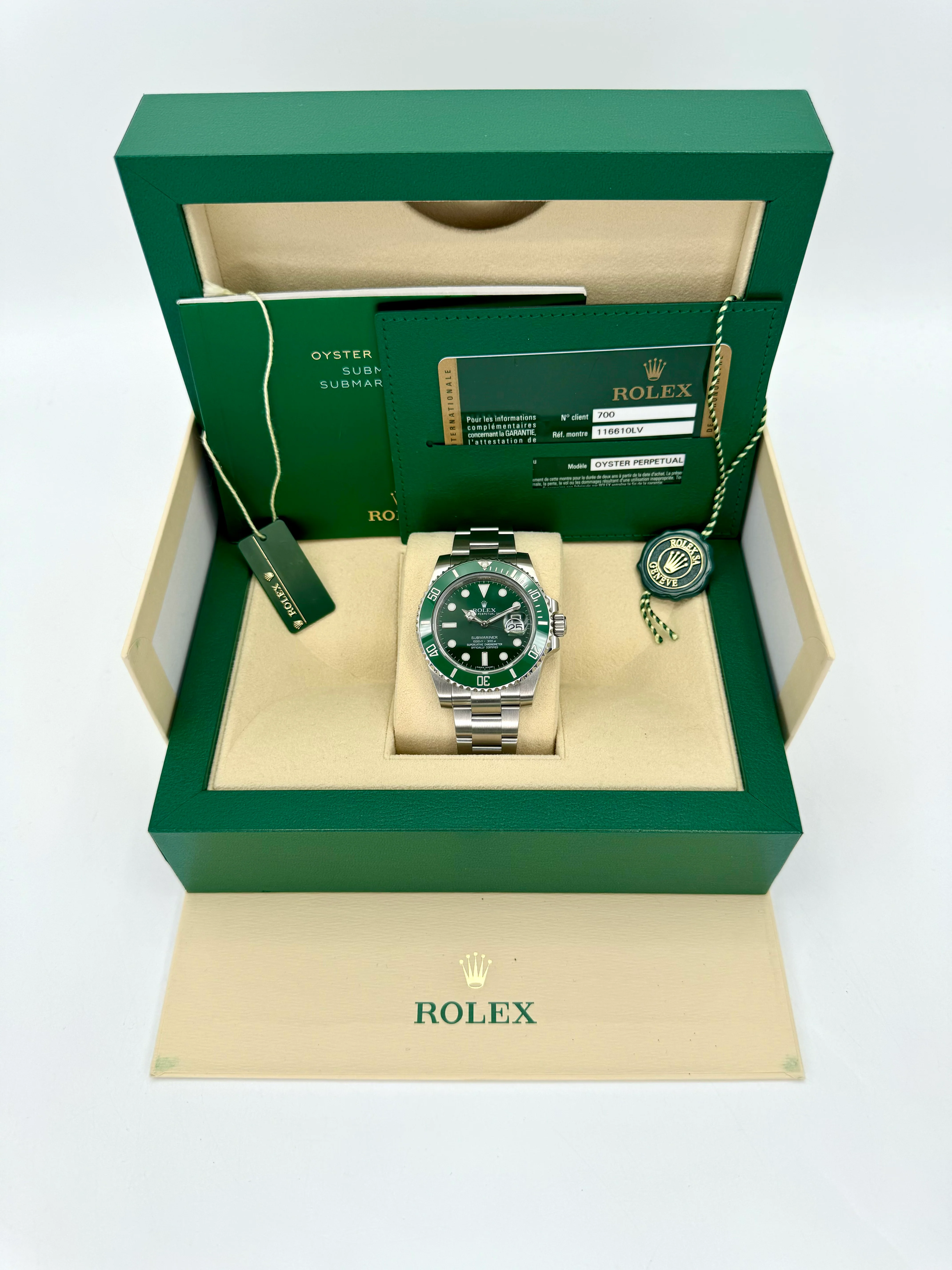 2015 Rolex Submariner "Hulk" 40mm 116610LV Green Dial - Image 11