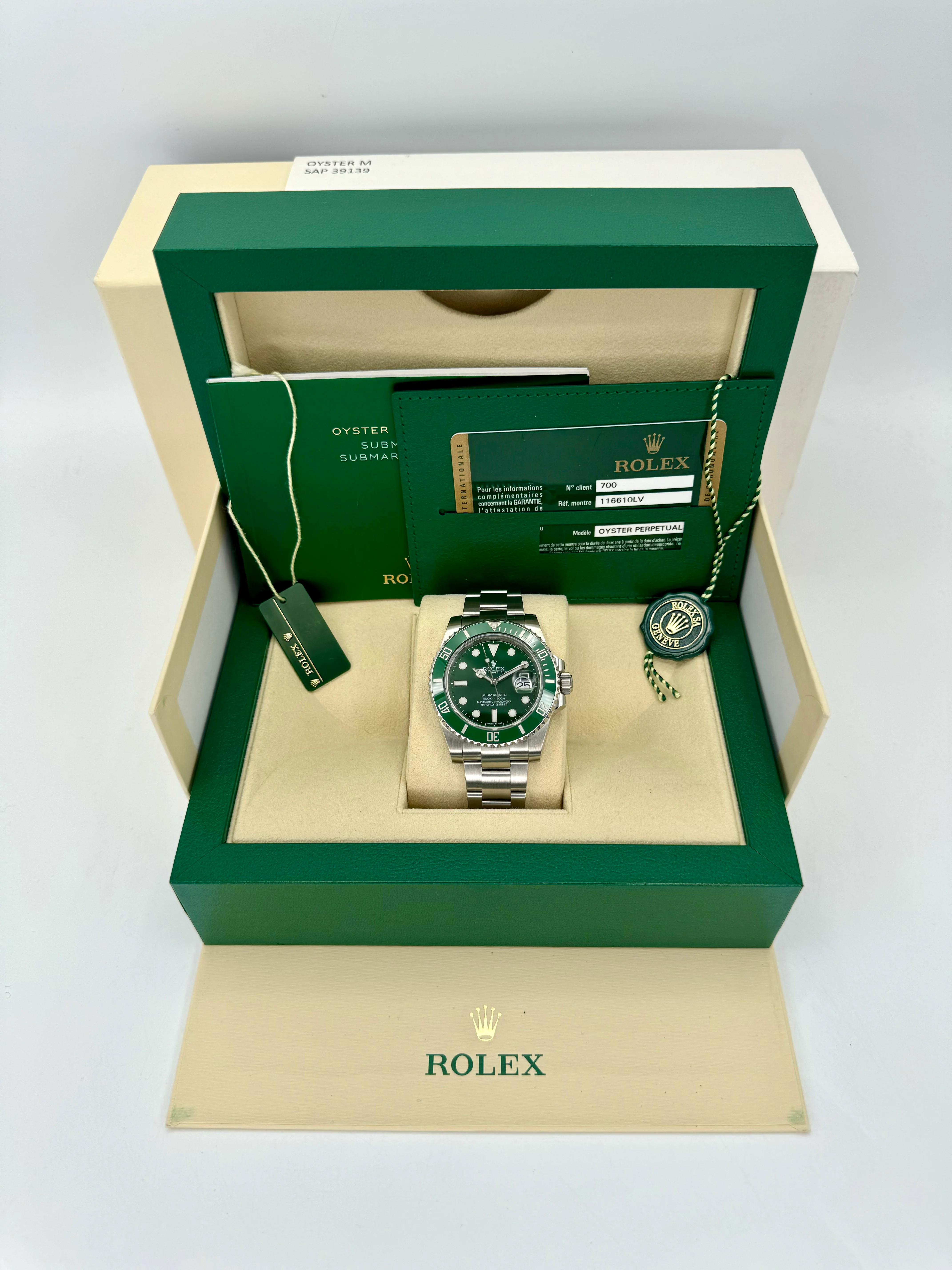 2015 Rolex Submariner "Hulk" 40mm 116610LV Green Dial - Image 12