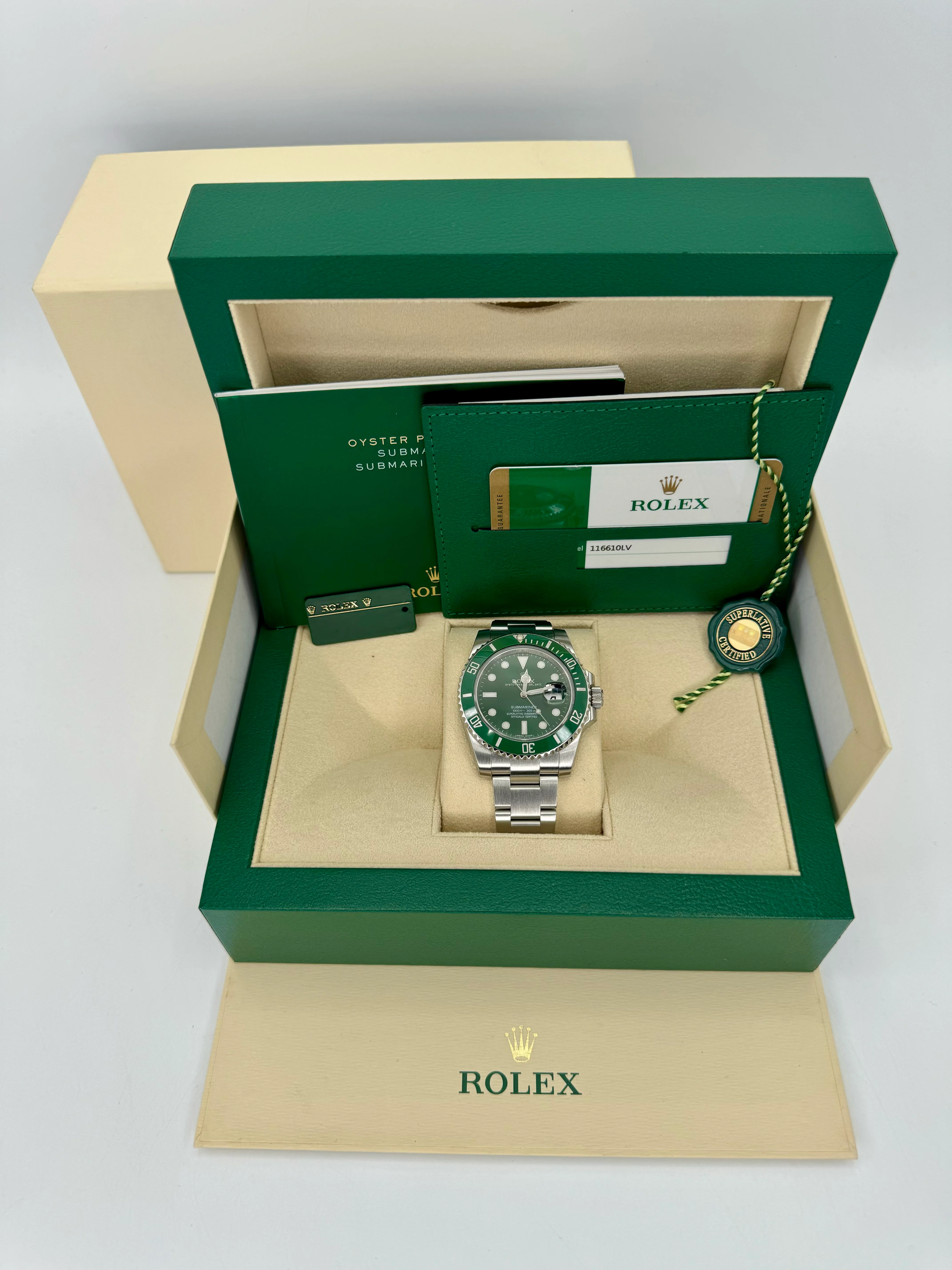 2015 Rolex Submariner "Hulk" 40mm 116610LV Green Dial - Image 12