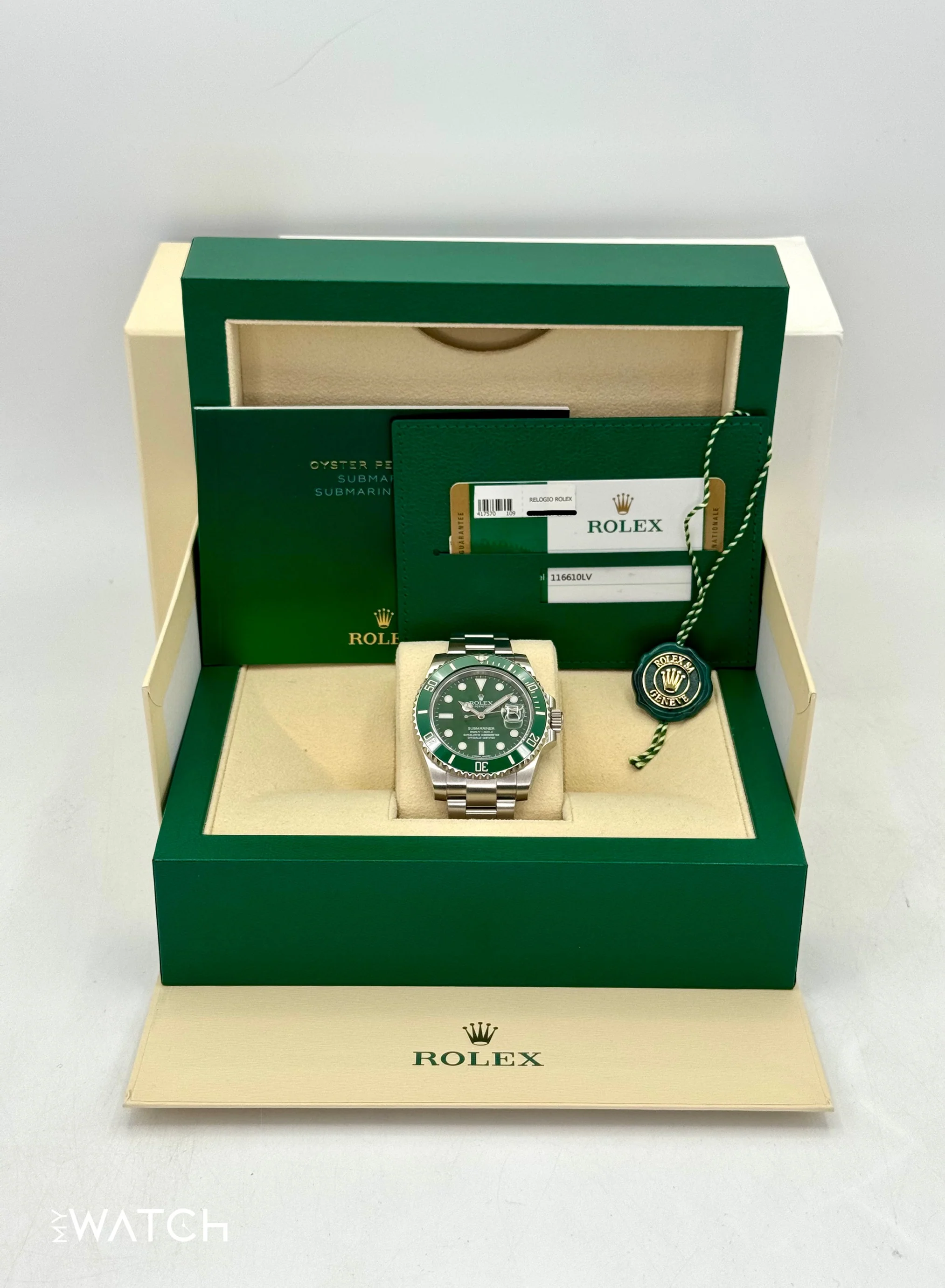 2015 Rolex Submariner “Hulk” 40mm 116610LV Green Dial - Image 9