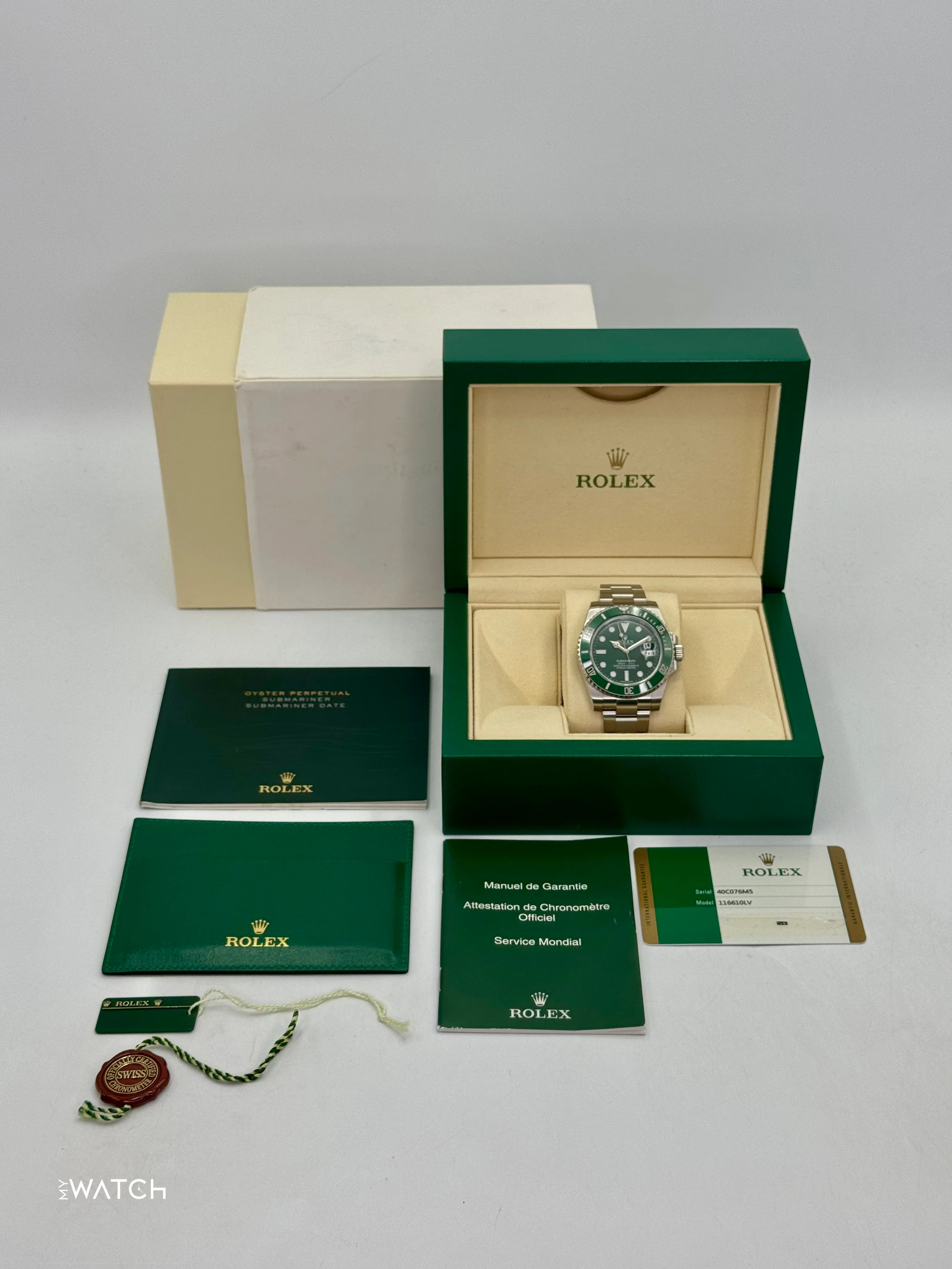 2015 Rolex Submariner “Hulk” 40mm 116610LV Green Dial - Image 10