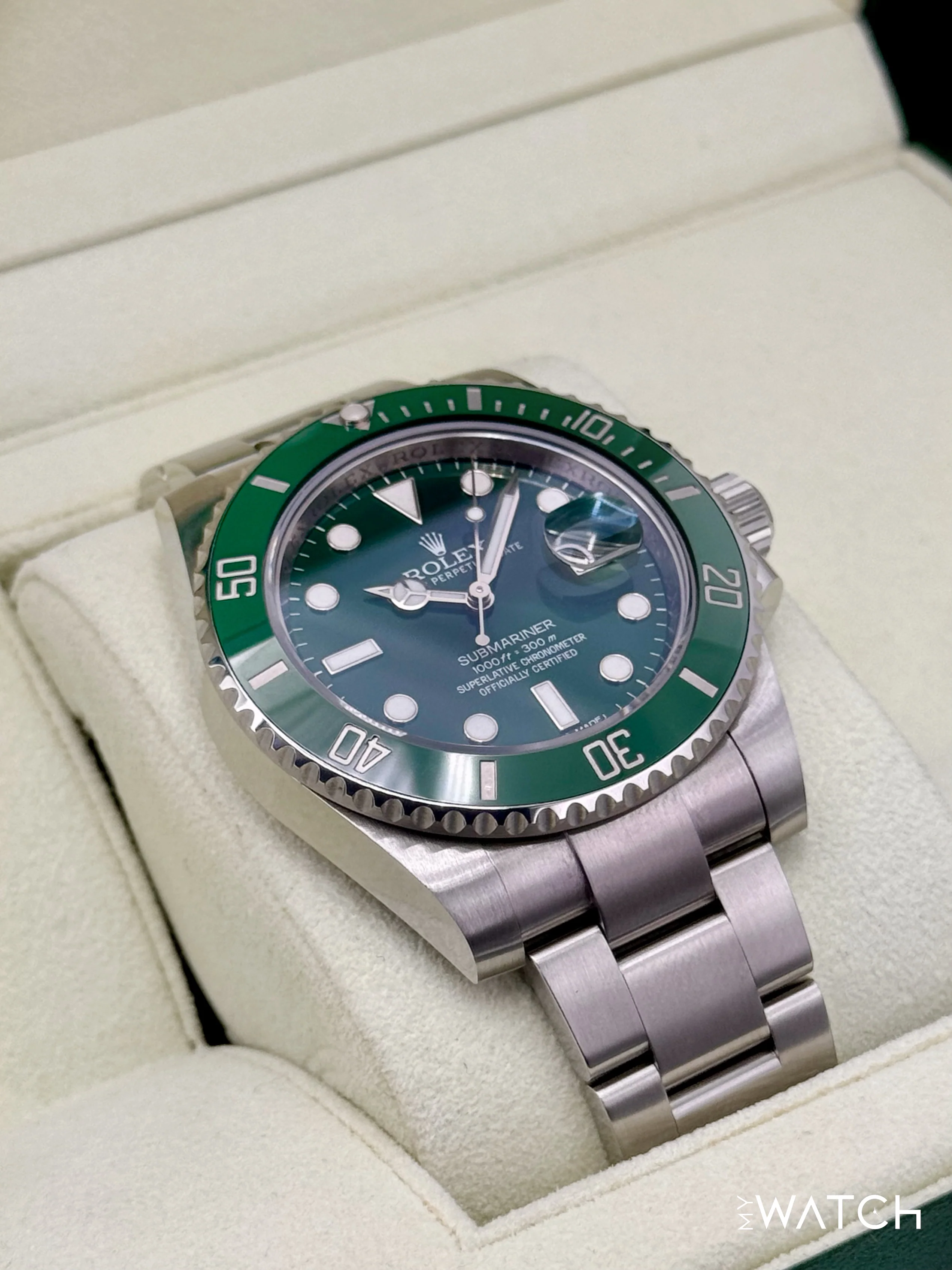 2015 Rolex Submariner “Hulk” 40mm 116610LV Green Dial - Image 6
