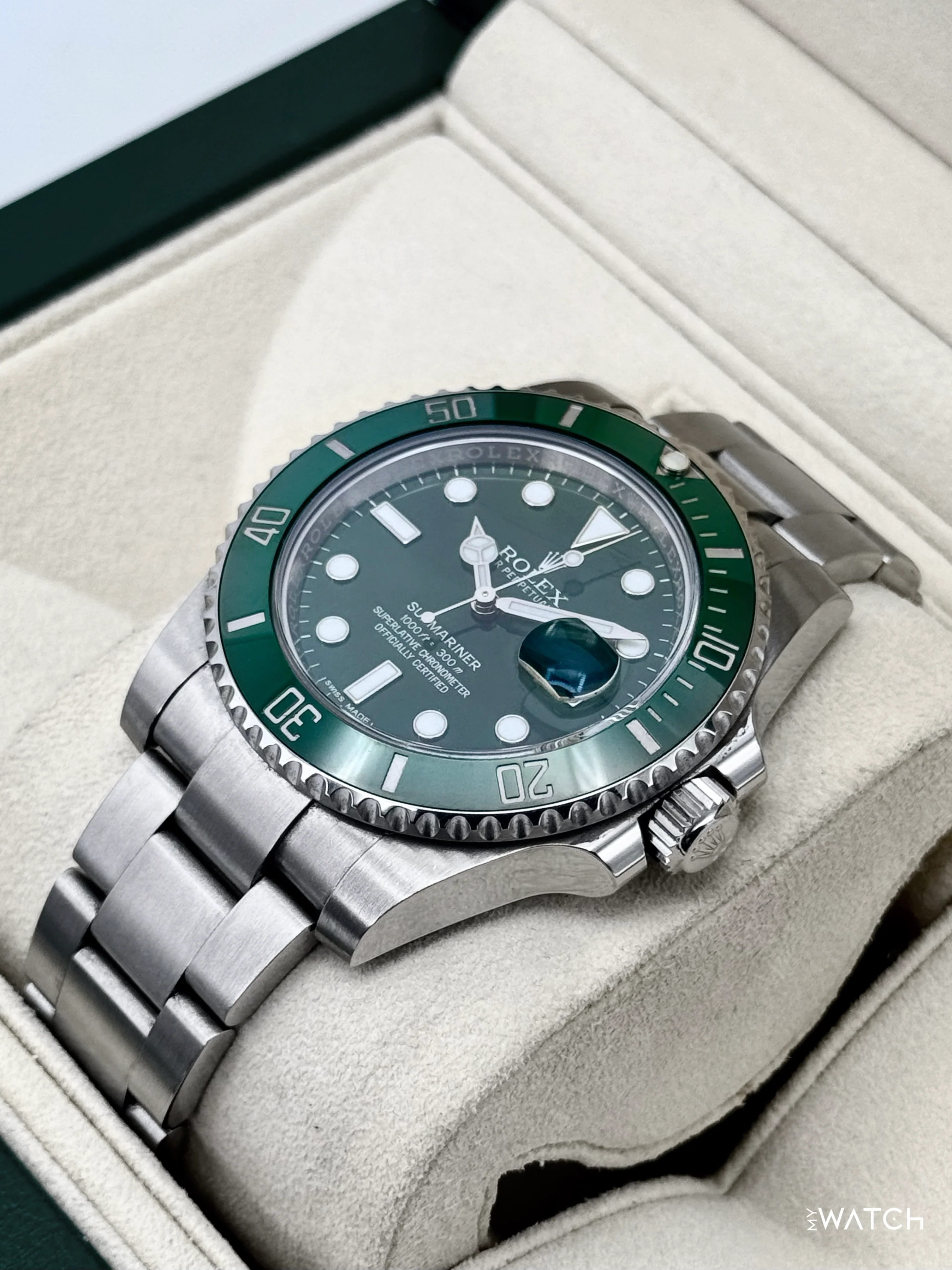 2015 Rolex Submariner “Hulk” 40mm 116610LV Green Dial - Image 5