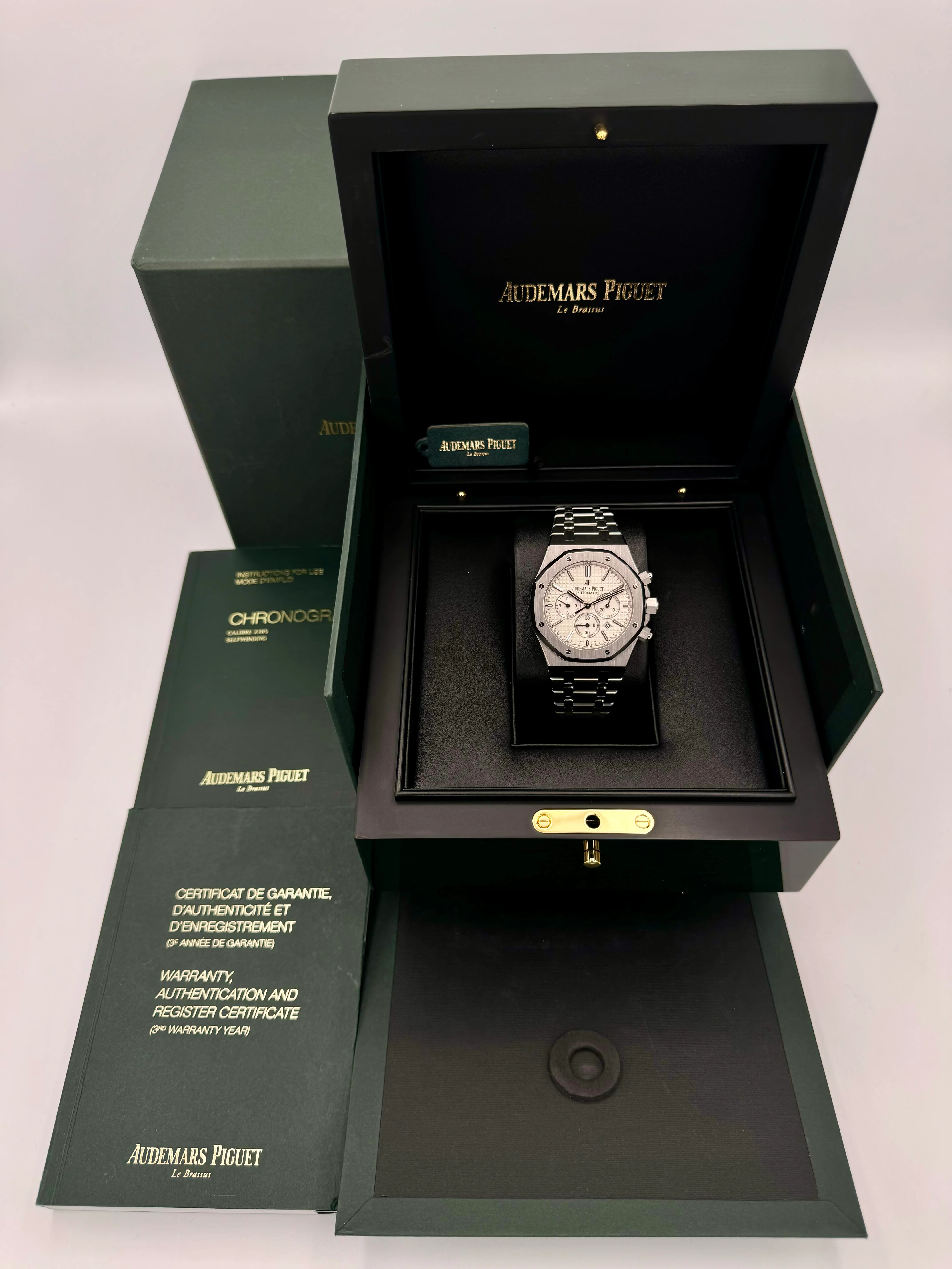 2016 Audemars Piguet Royal Oak Chronograph 41mm 26320ST White Dial - Image 12