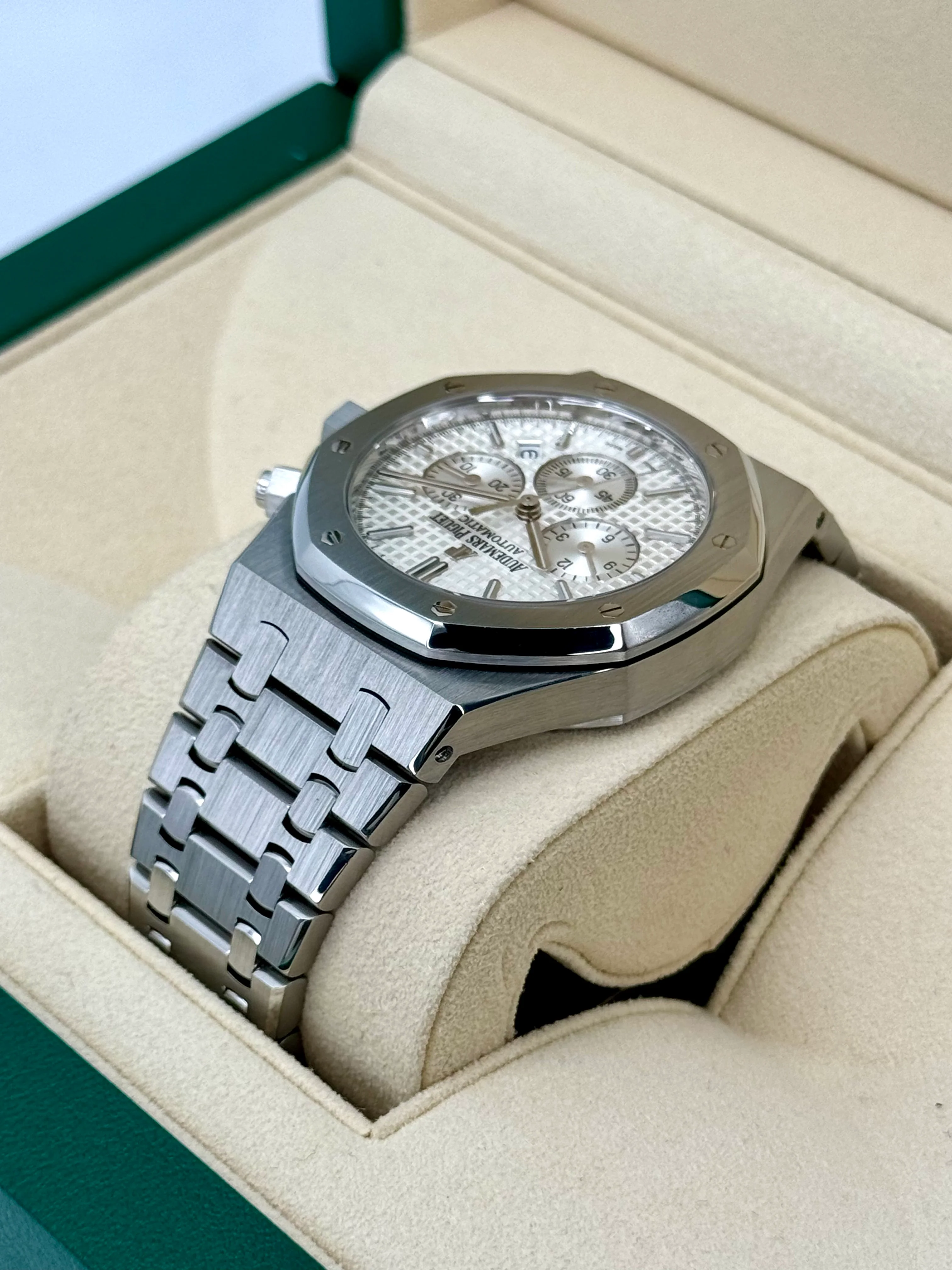 2016 Audemars Piguet Royal Oak Chronograph 41mm 26320ST White Dial - Image 7