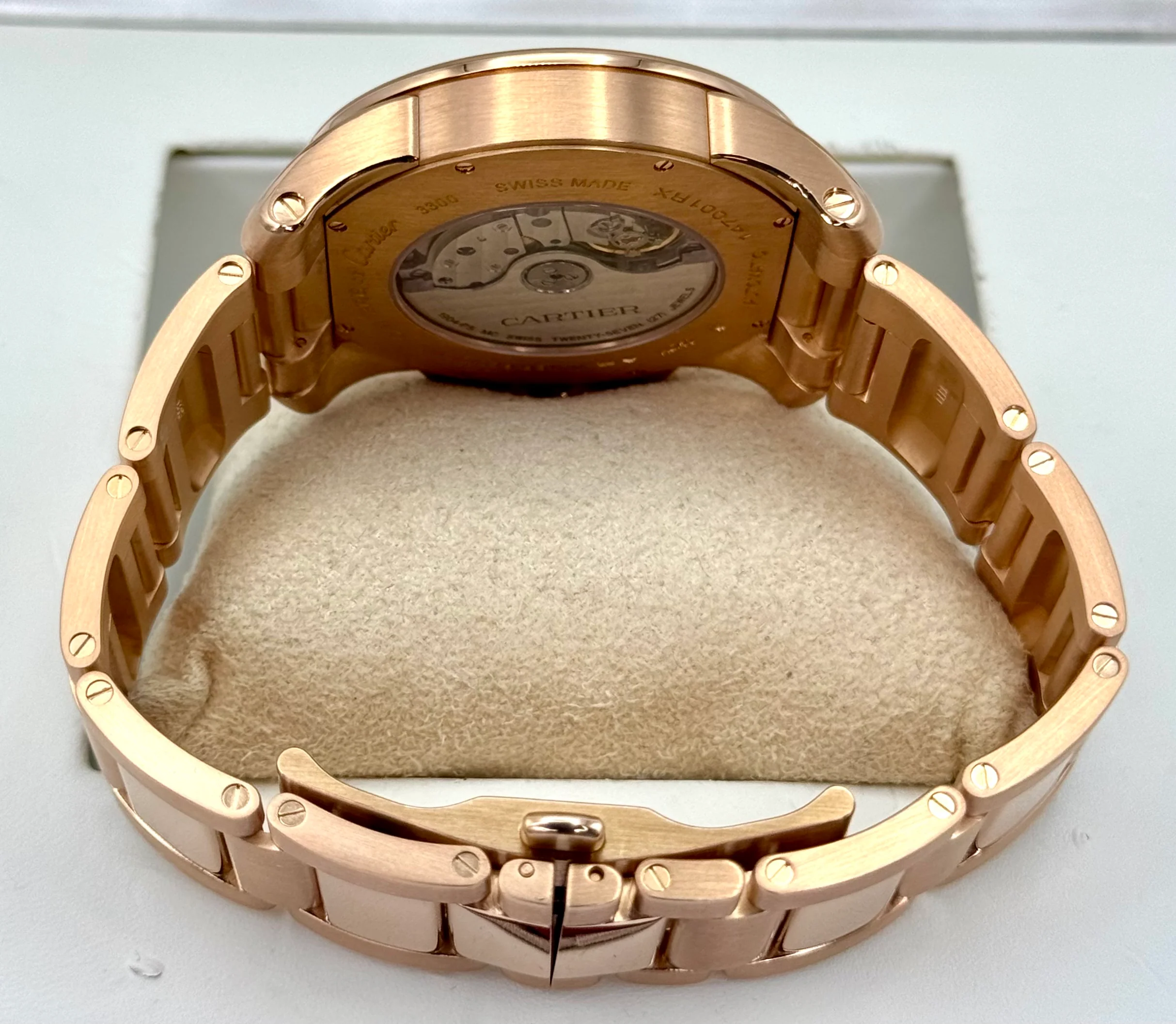 2016 Cartier Calibre de Cartier 42mm W7100018 Rose Gold White Dial - Image 10