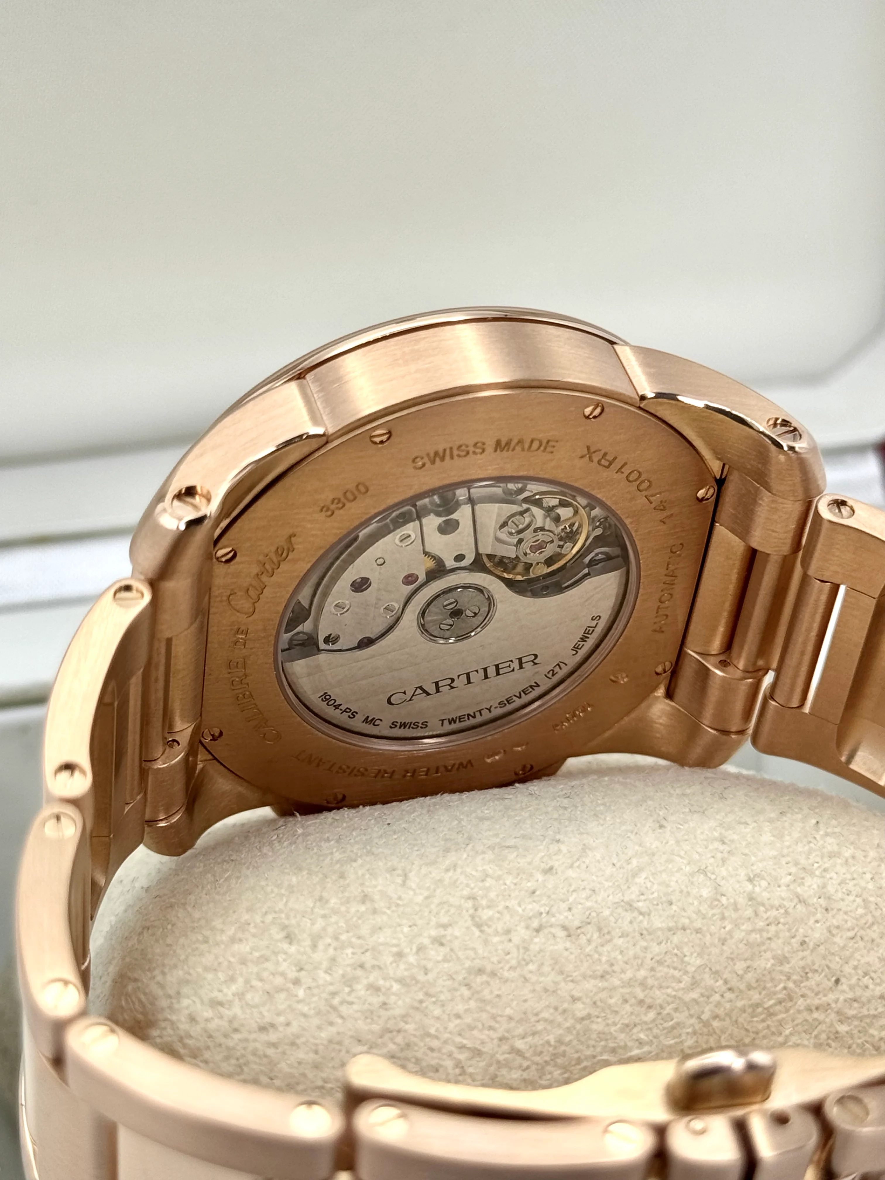 2016 Cartier Calibre de Cartier 42mm W7100018 Rose Gold White Dial - Image 11