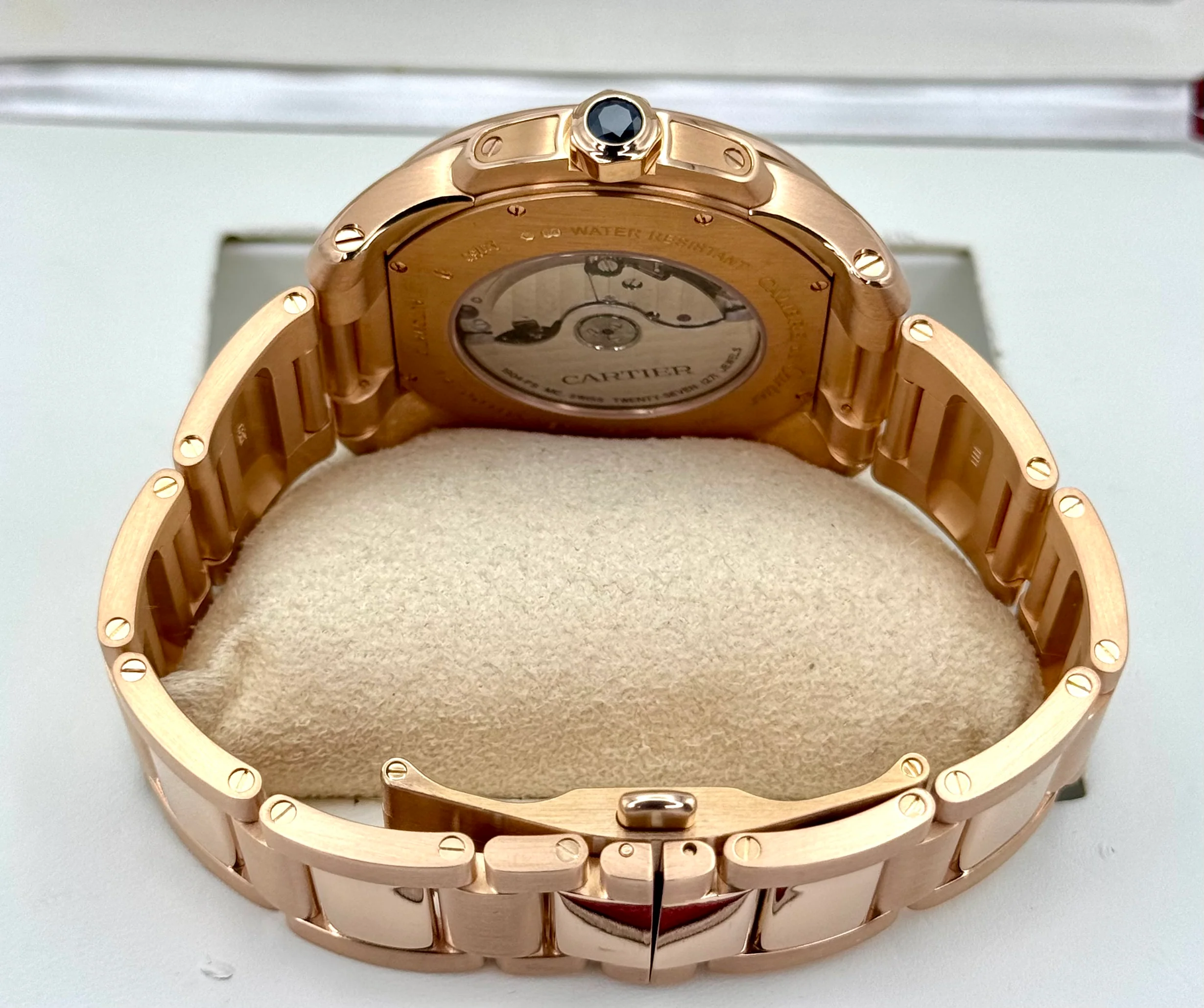 2016 Cartier Calibre de Cartier 42mm W7100018 Rose Gold White Dial - Image 9