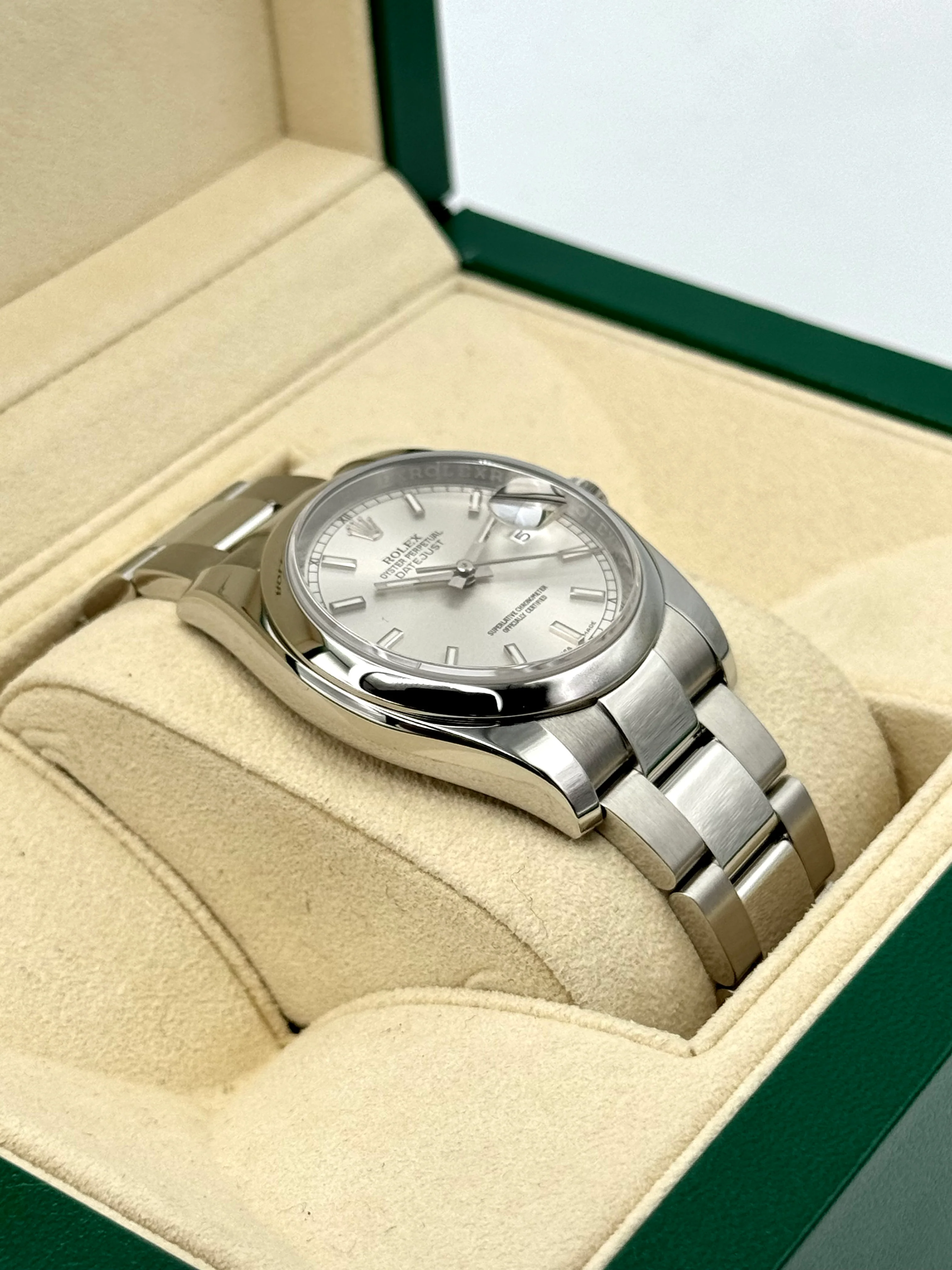 2016 Rolex Datejust 36mm 116200 Stainless Steel Oyster Silver Dial - Image 6