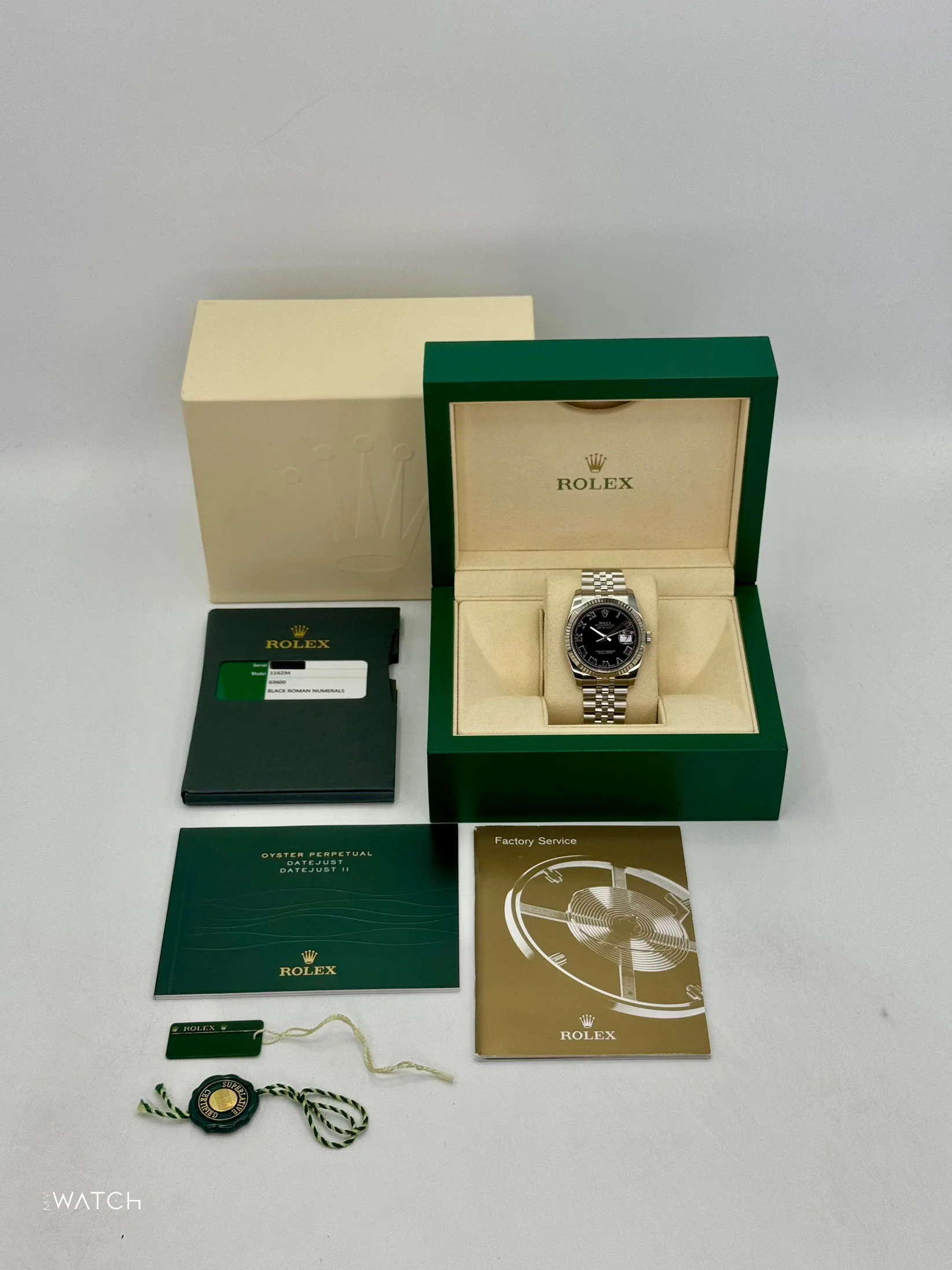 2016 Rolex Datejust 36mm 116234 Stainless Steel Jubilee Black Dial - Image 10