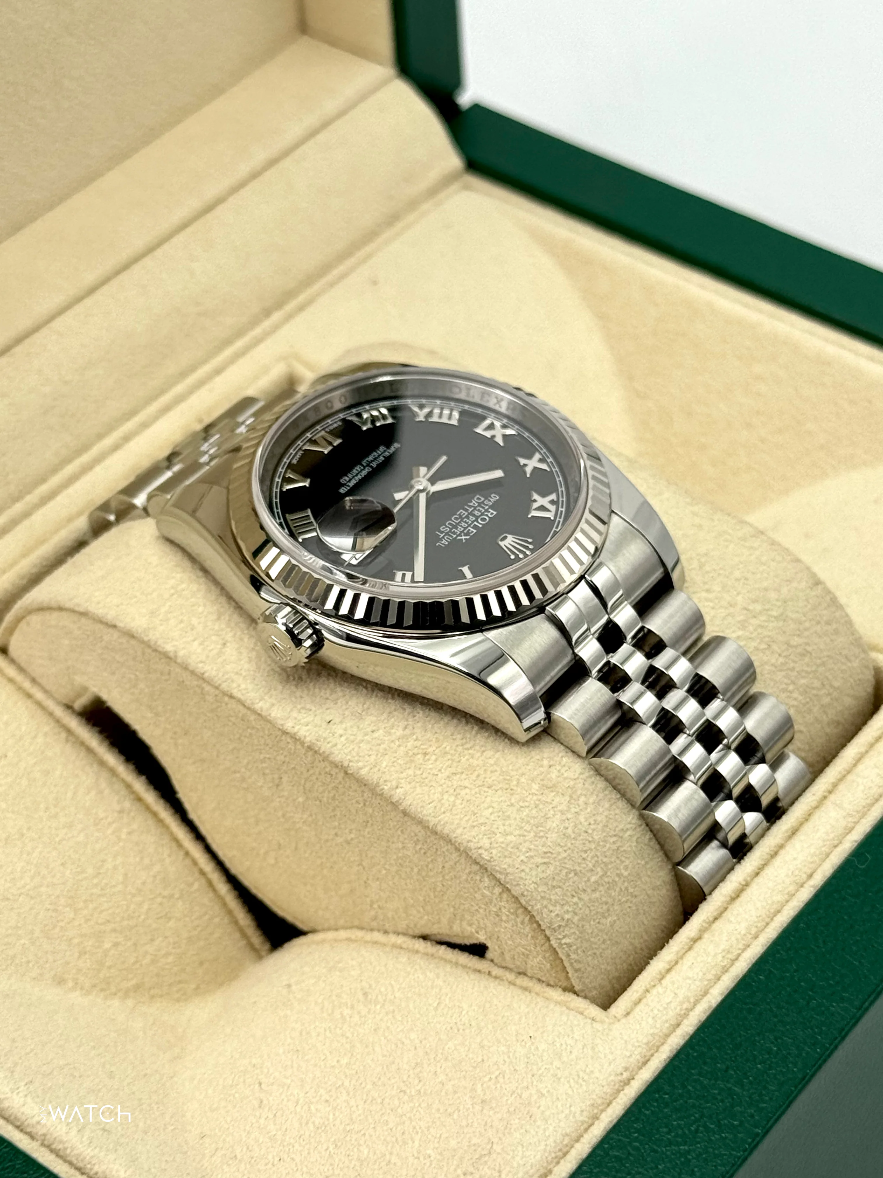 2016 Rolex Datejust 36mm 116234 Stainless Steel Jubilee Black Dial - Image 8
