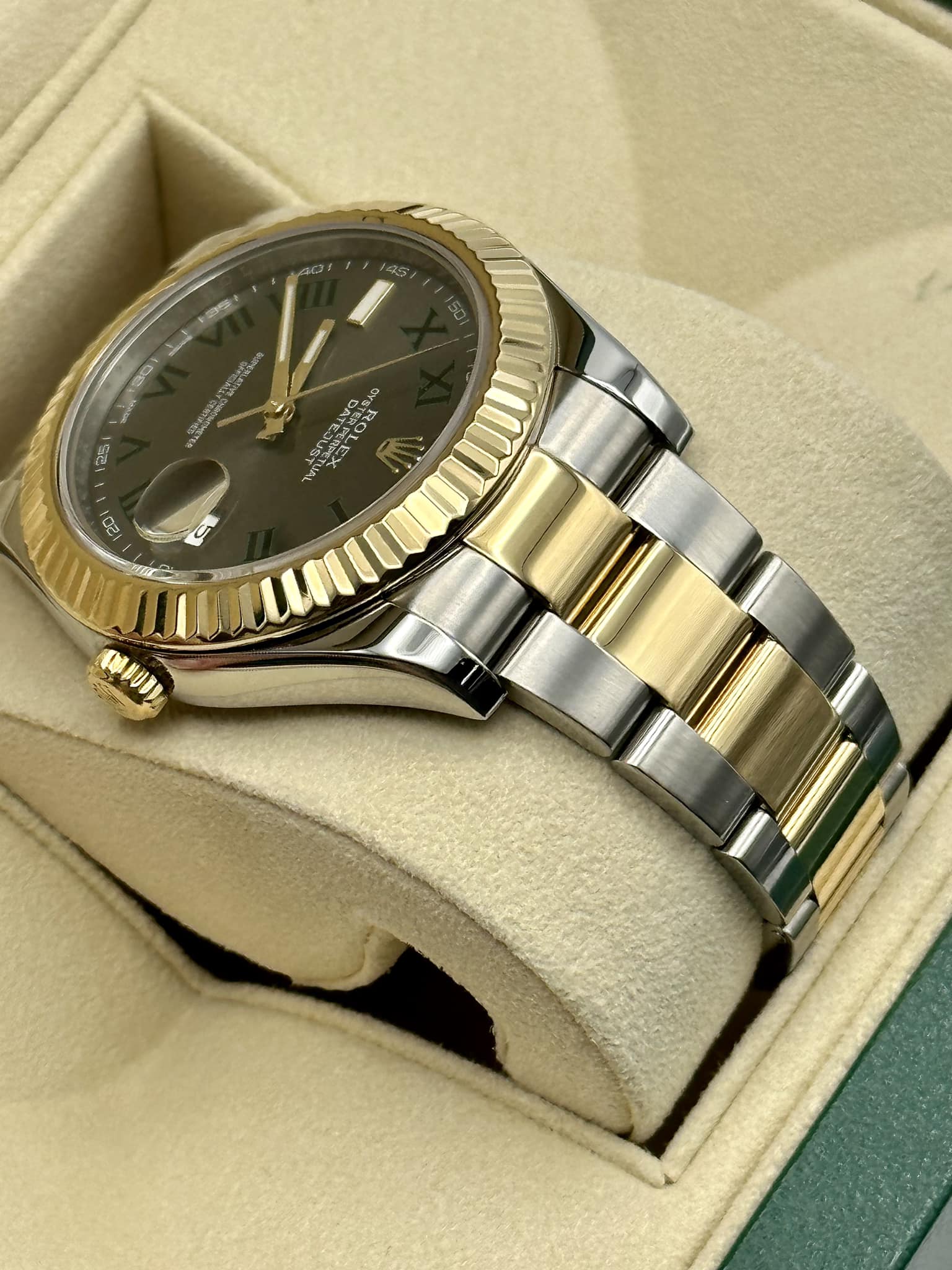 2016 Rolex Datejust 41mm 116333 Two-Tone Oyster Wimbledon Dial - Image 7