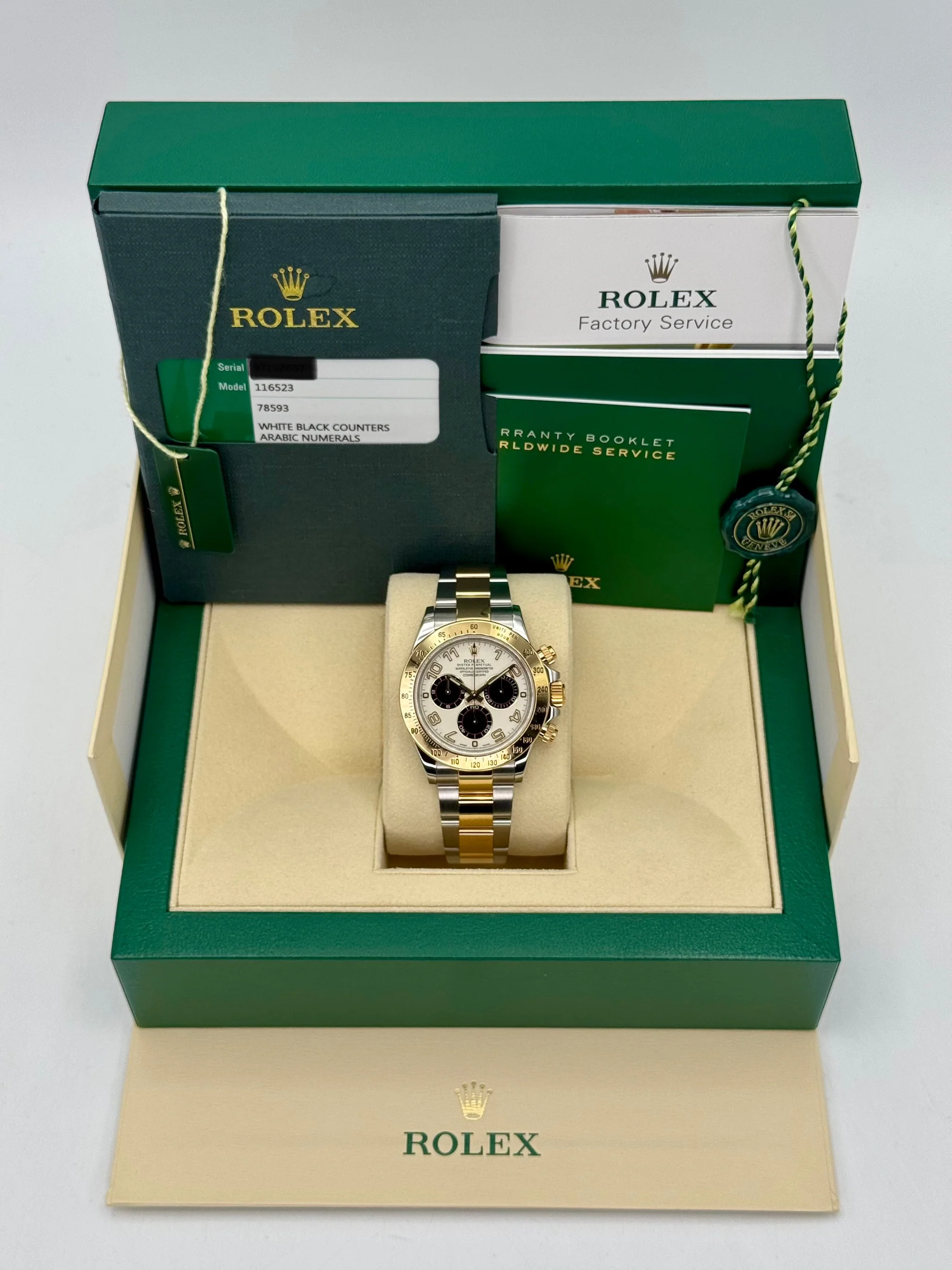 2016 Rolex Daytona 40mm 116523 White Panda Arabic Racing Dial - Image 11