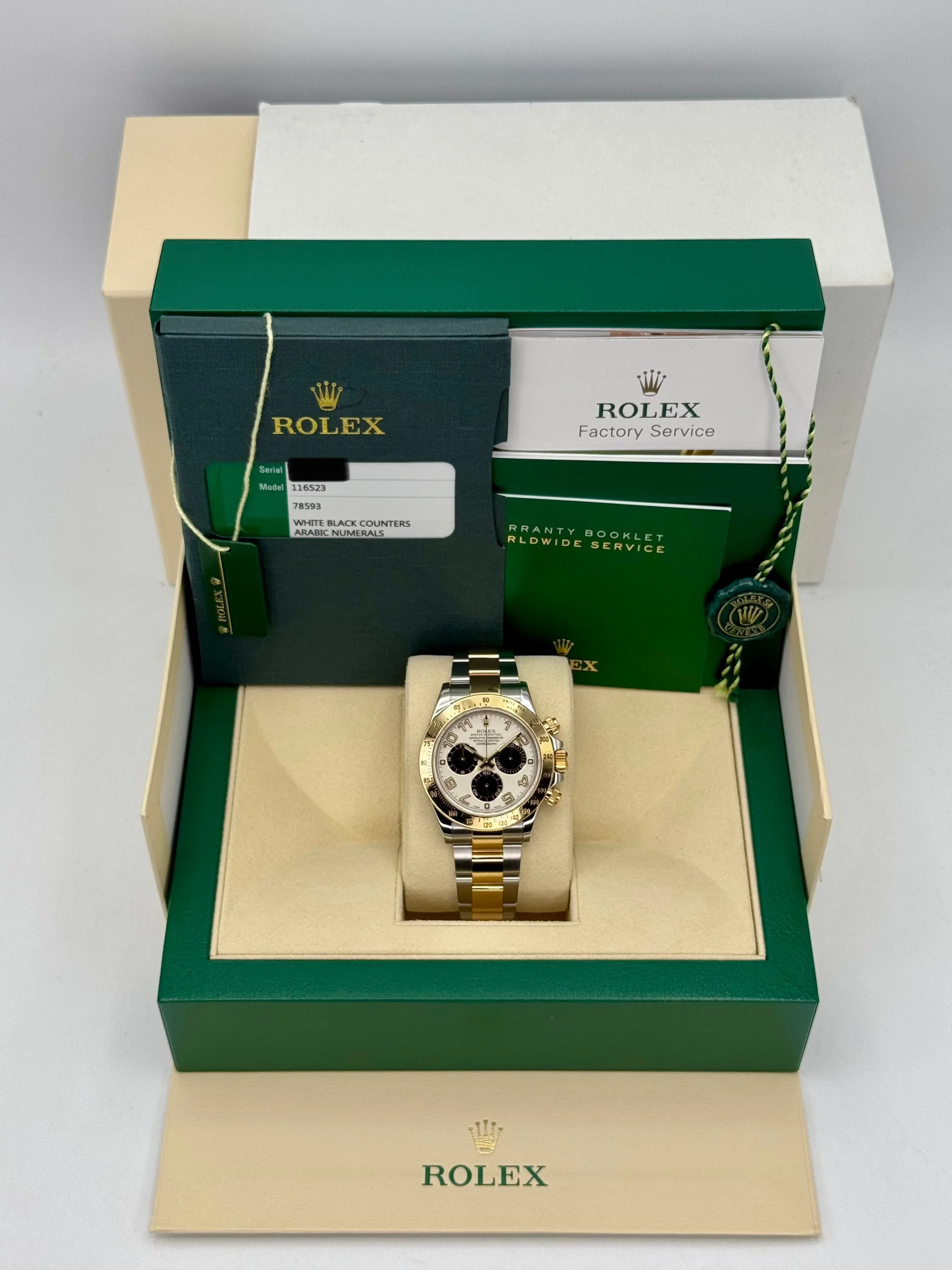 2016 Rolex Daytona 40mm 116523 White Panda Arabic Racing Dial - Image 12