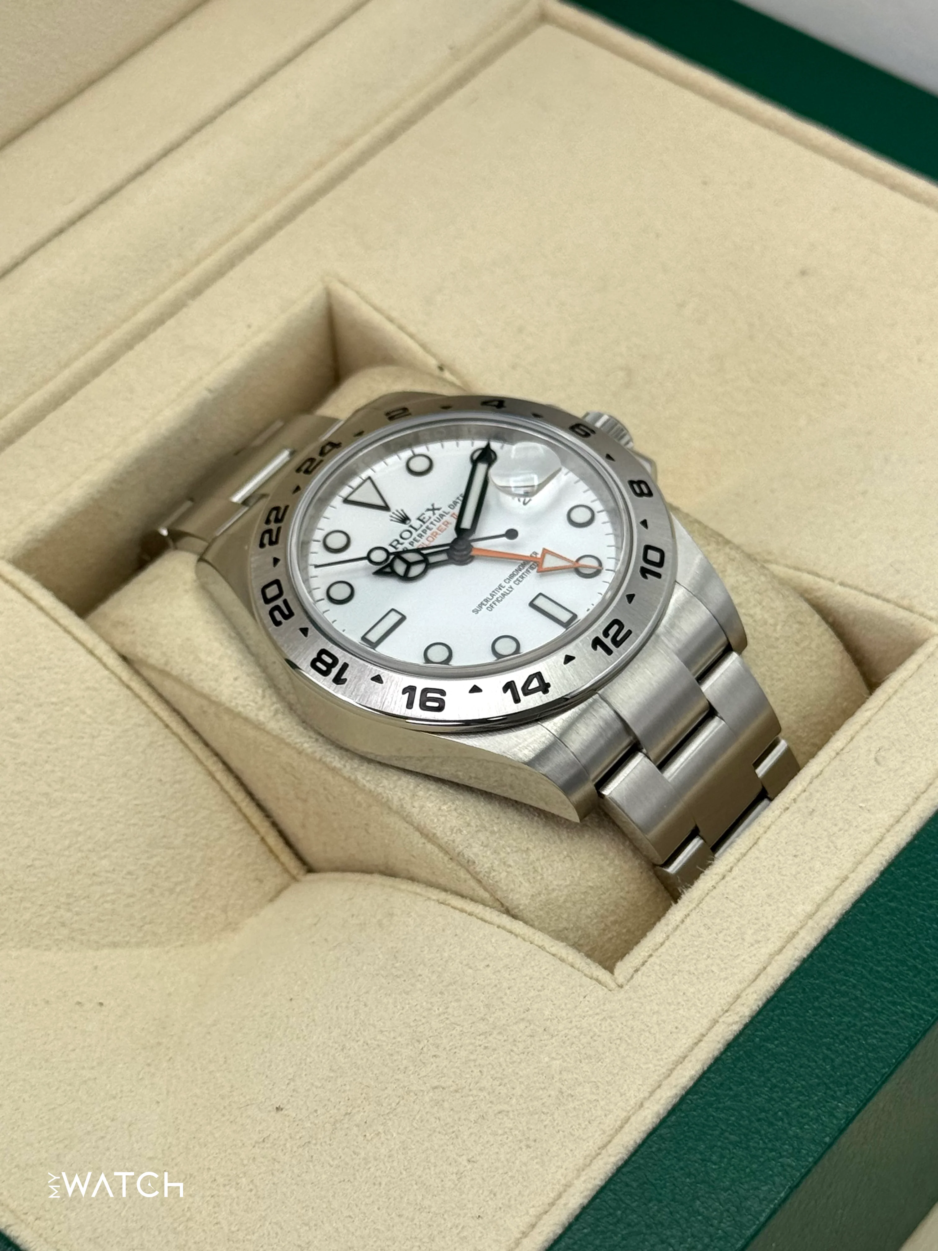2016 Rolex Explorer II 42mm 216570 Polar White Dial - Image 6