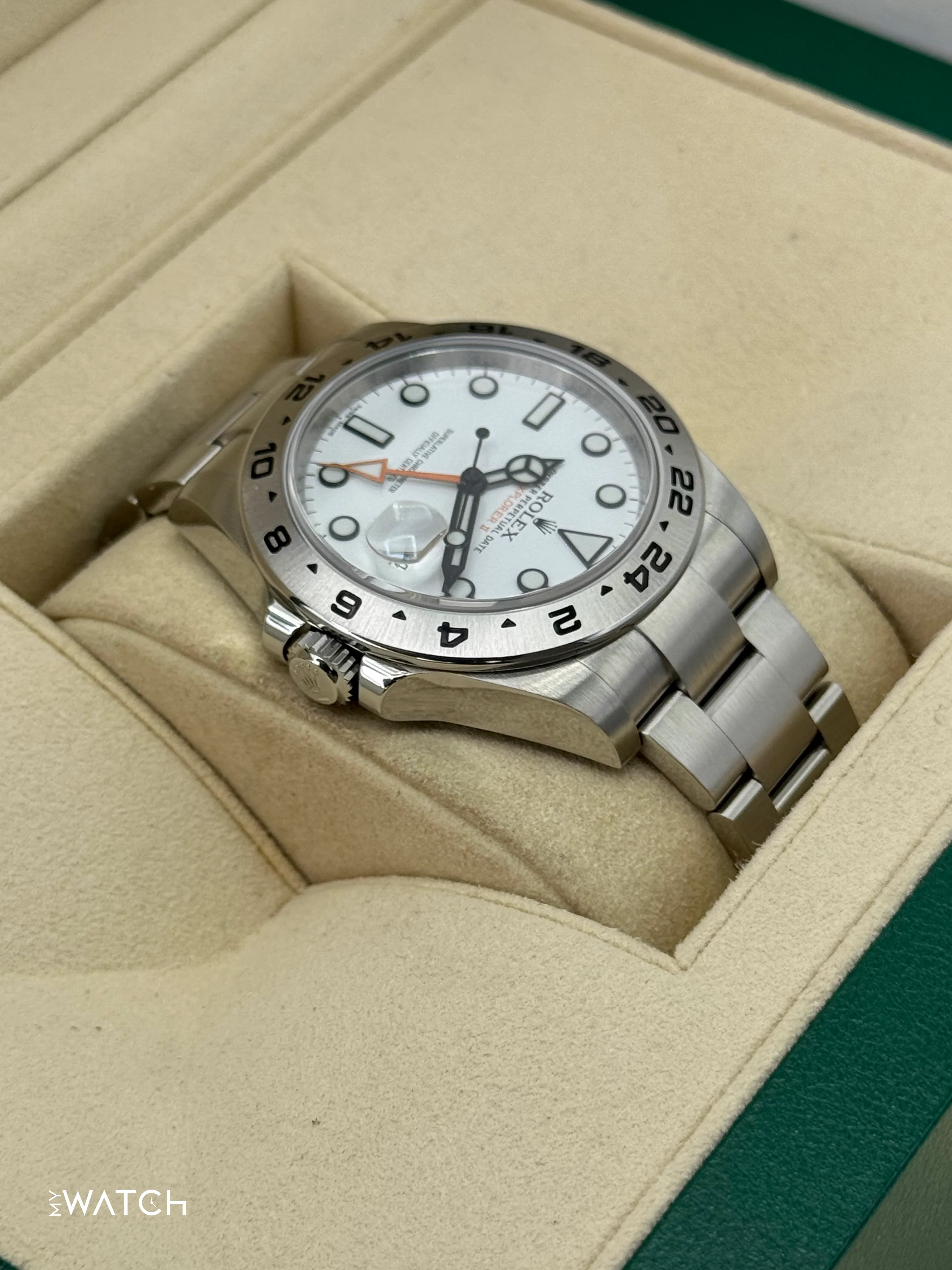 2016 Rolex Explorer II 42mm 216570 Polar White Dial - Image 8