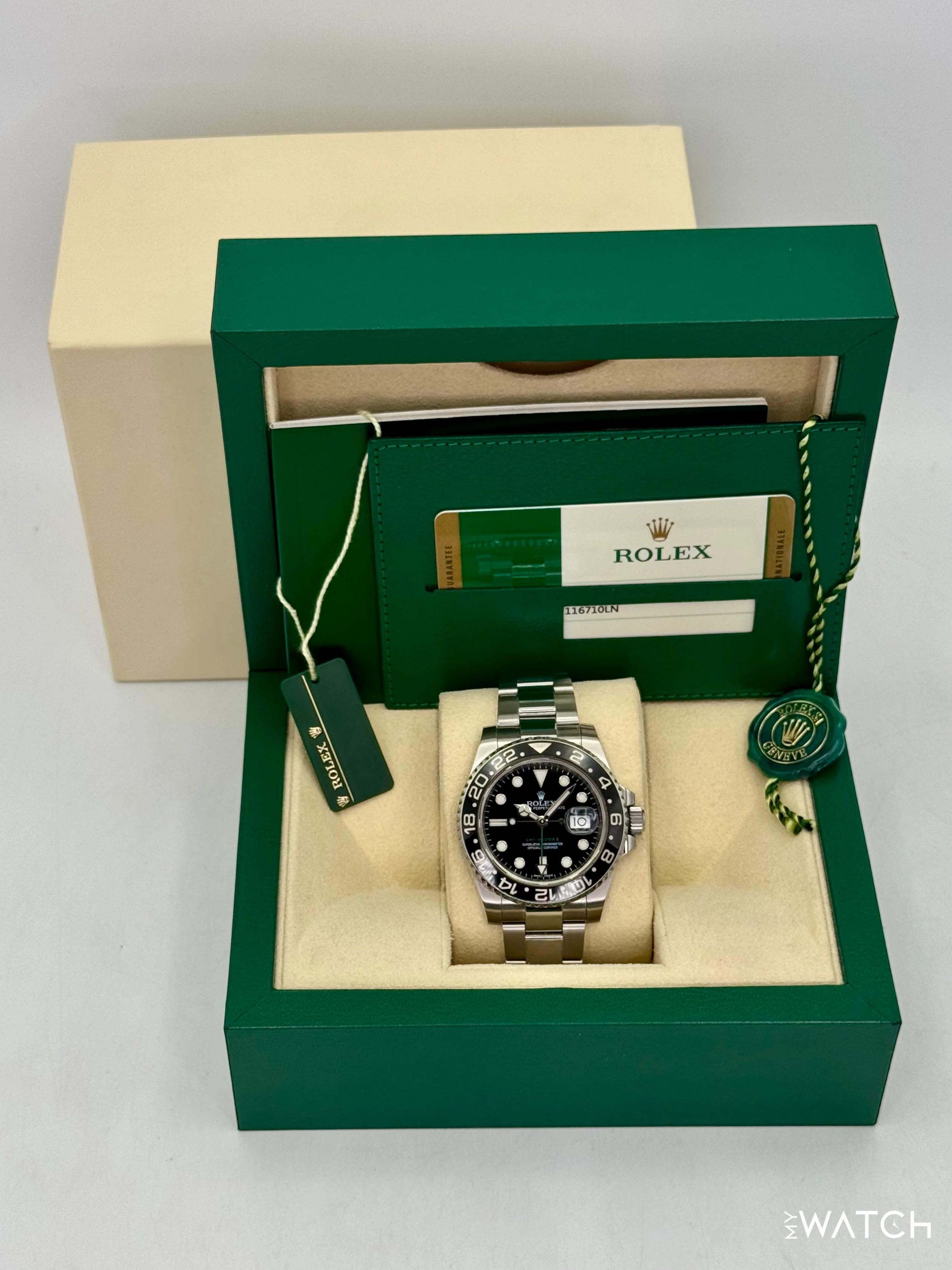 2016 Rolex GMT-Master II 40mm 116710LN Stainless Steel Black Dial - Image 9