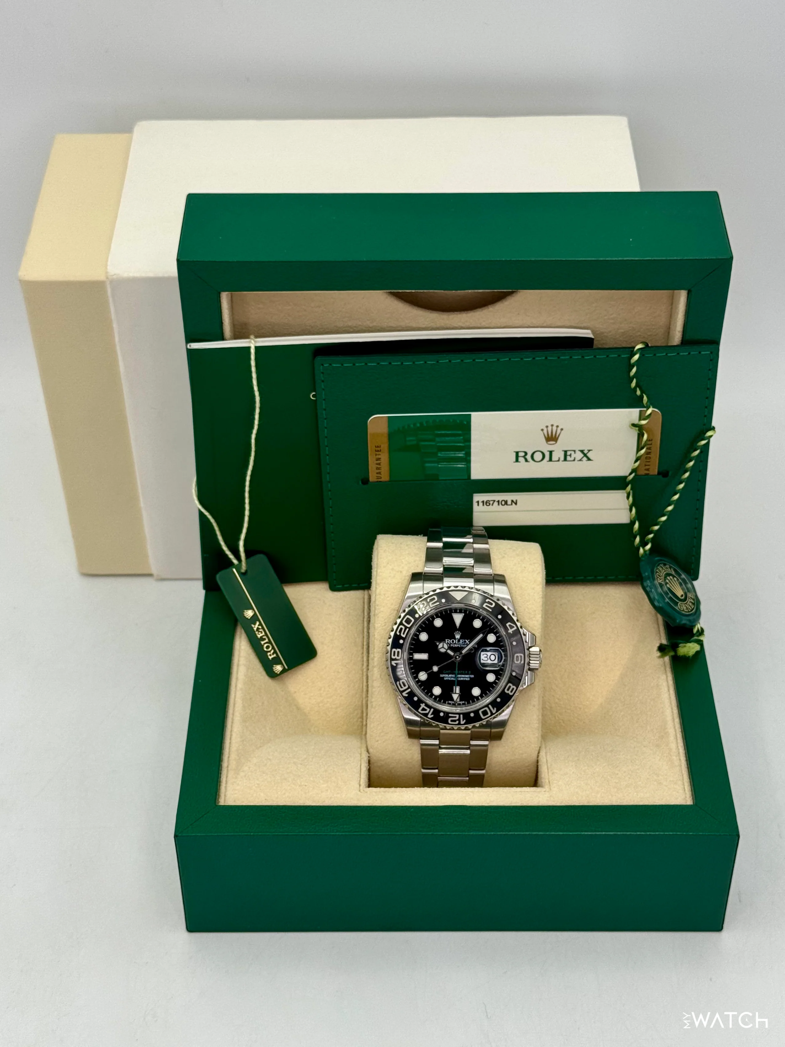 2016 Rolex GMT-Master II 40mm 116710LN Stainless Steel Black Dial - Image 9