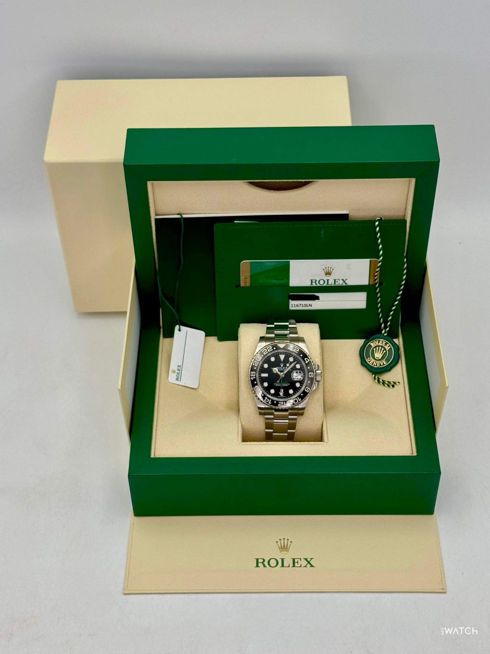 2016 Rolex GMT-Master II 40mm 116710LN Stainless Steel Black Dial - Image 9