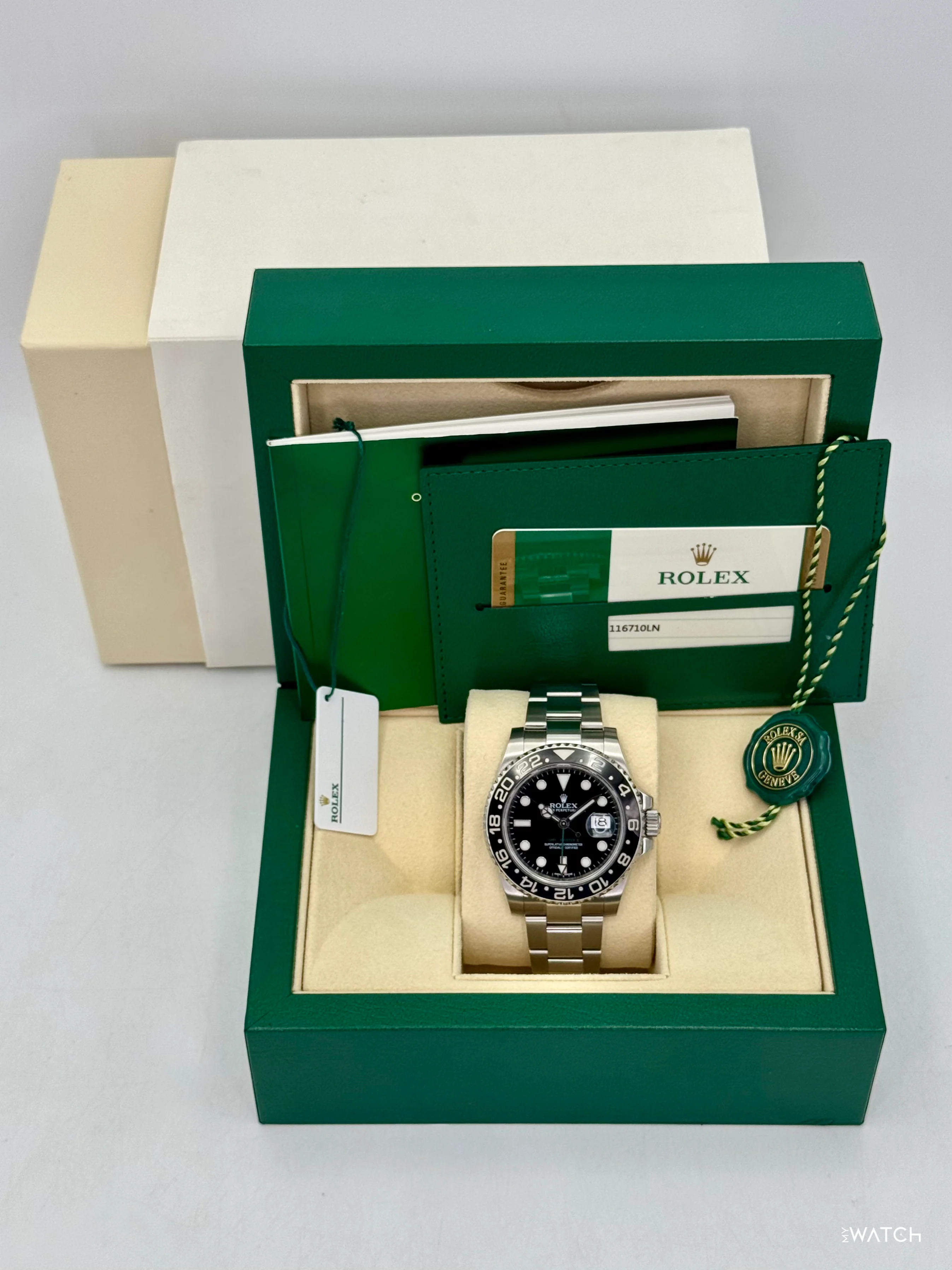 2016 Rolex GMT-Master II 40mm 116710LN Stainless Steel Black Dial - Image 9