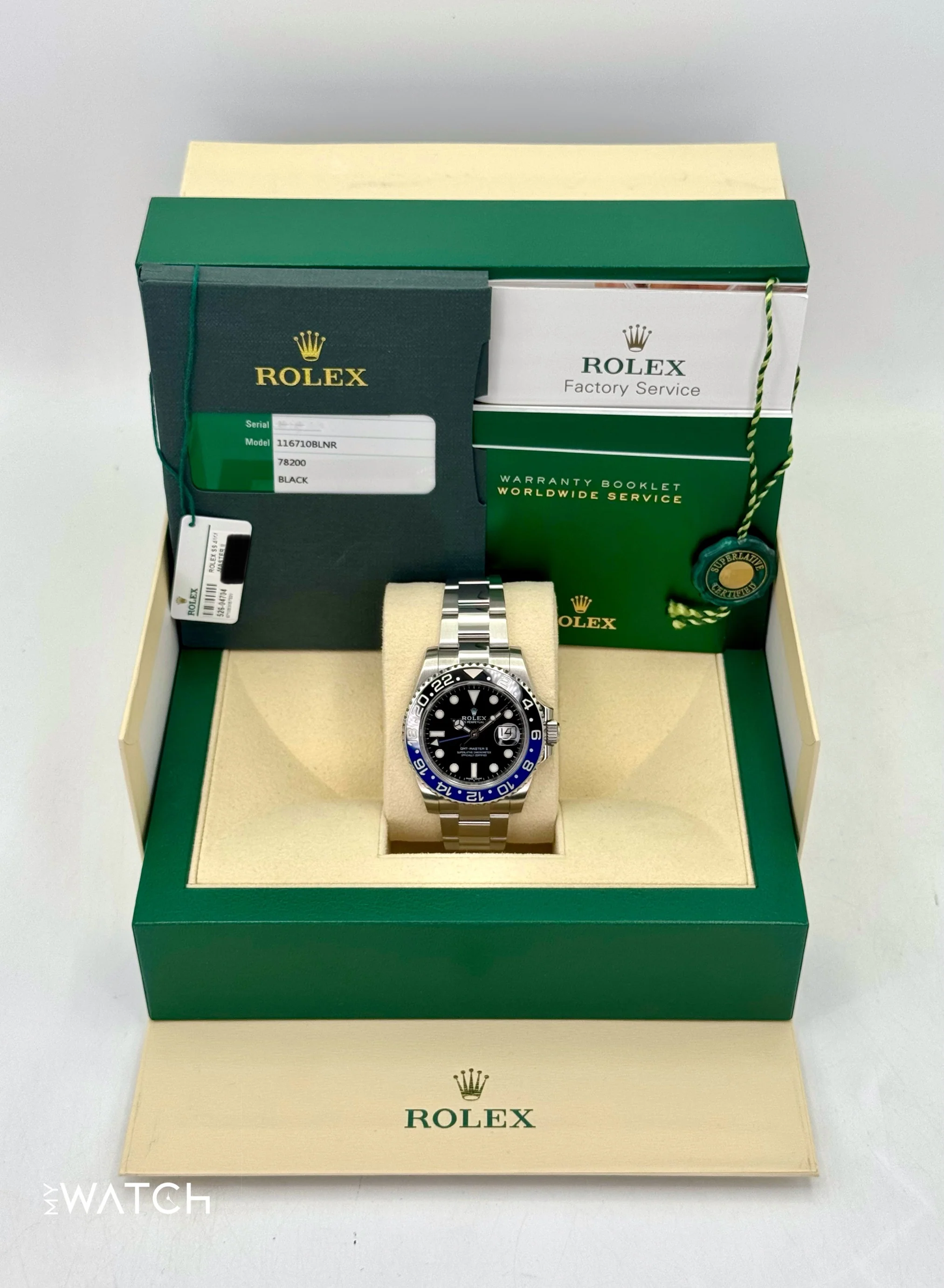 2016 Rolex GMT-Master II "Batman" 40mm 116710BLNR Oyster - Image 9