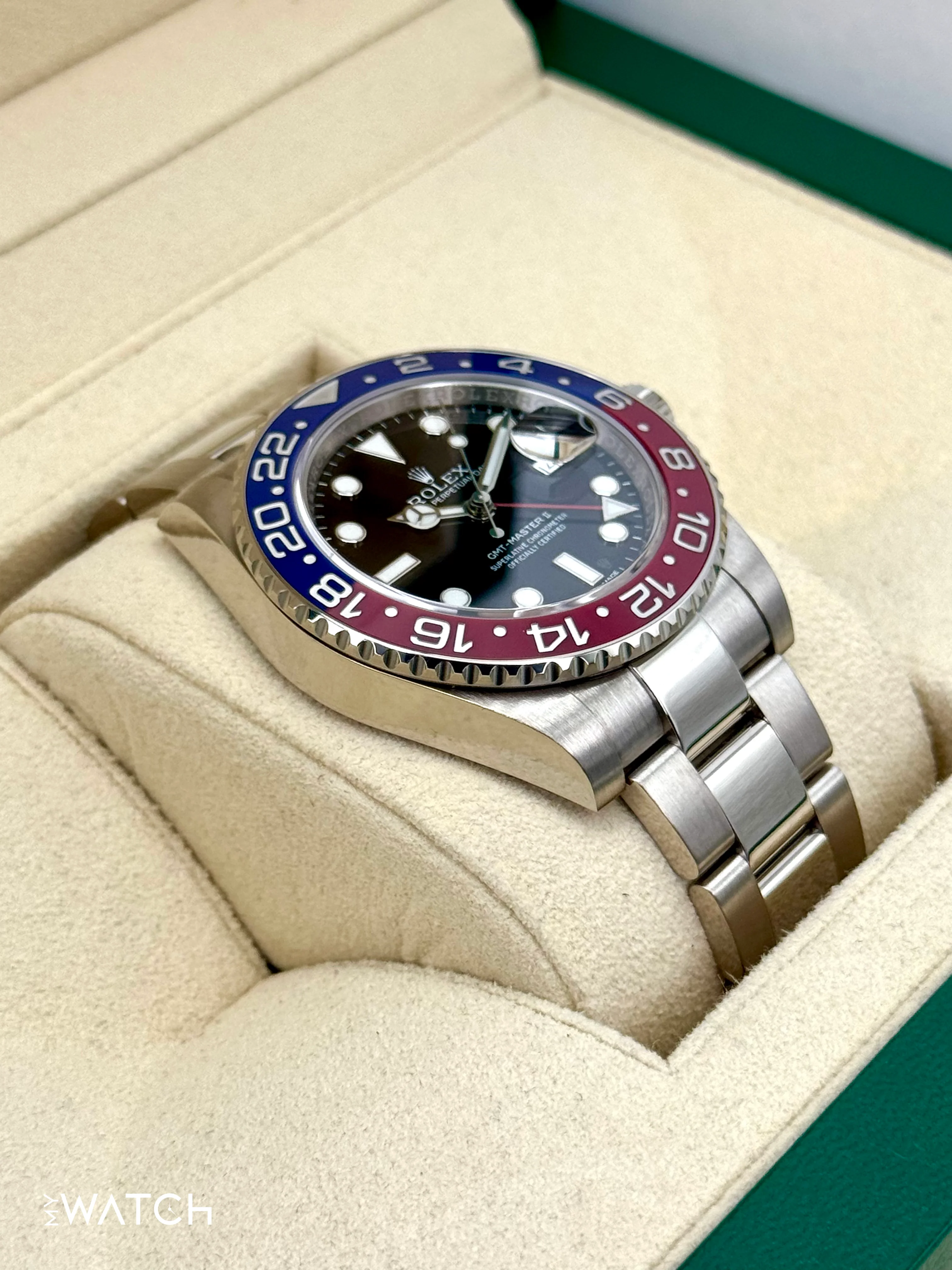 2016 Rolex GMT-Master II "Pepsi" 40mm 116719BLRO White Gold Black Dial - Image 6
