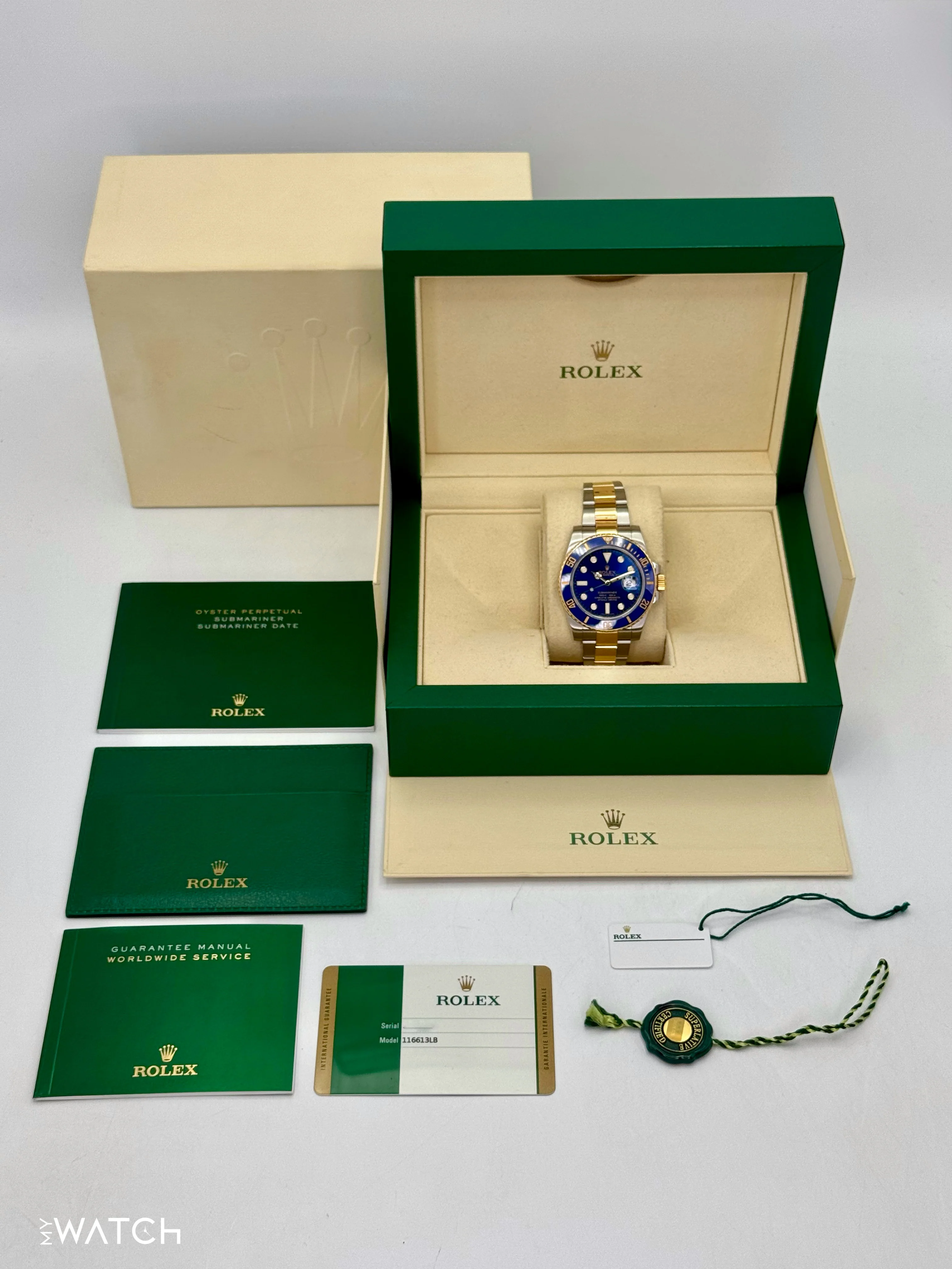 2016 Rolex Submariner "Bluesy" 40mm 116613LB Two-Tone Blue Dial - Image 10