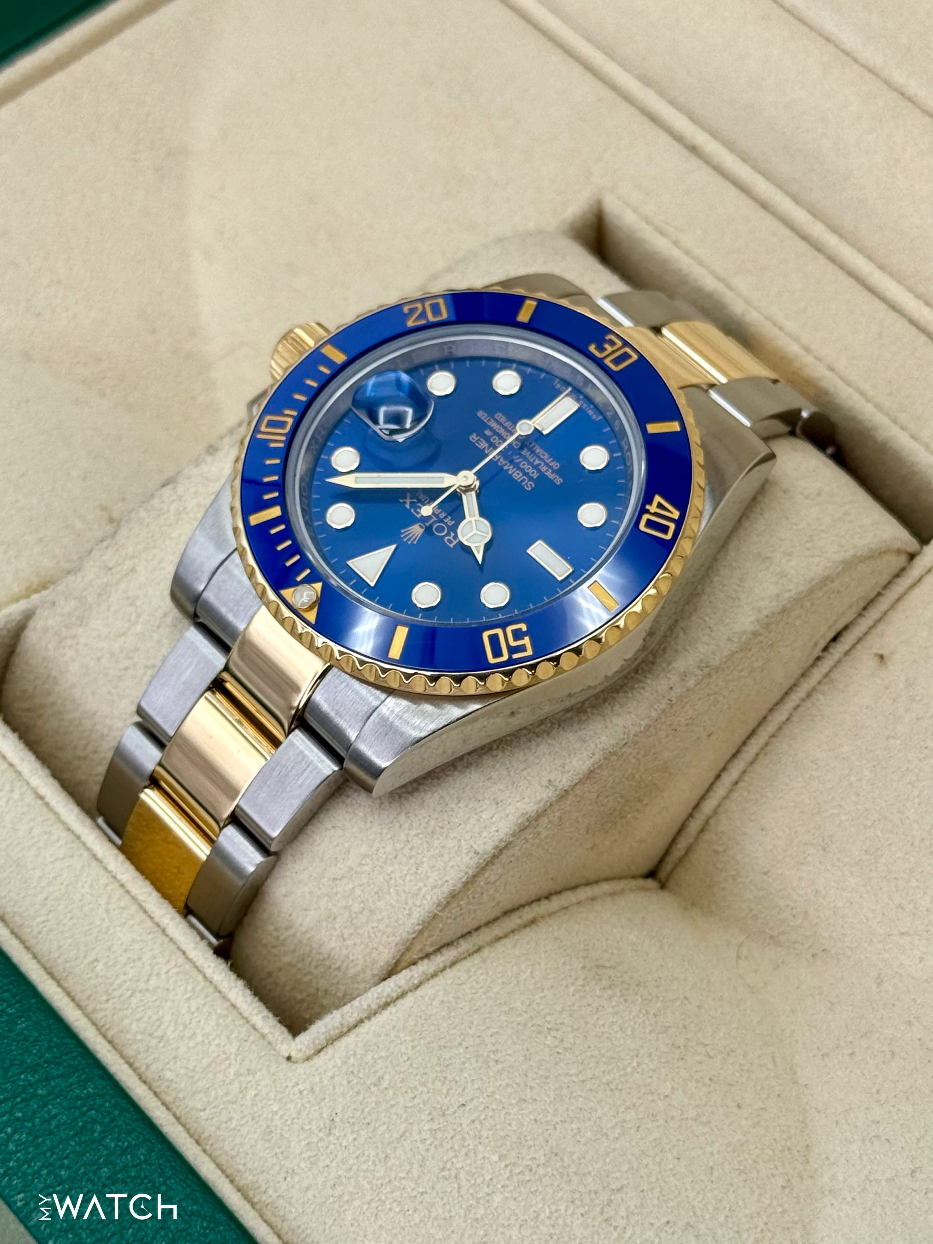 2016 Rolex Submariner "Bluesy" 40mm 116613LB Two-Tone Blue Dial - Image 7