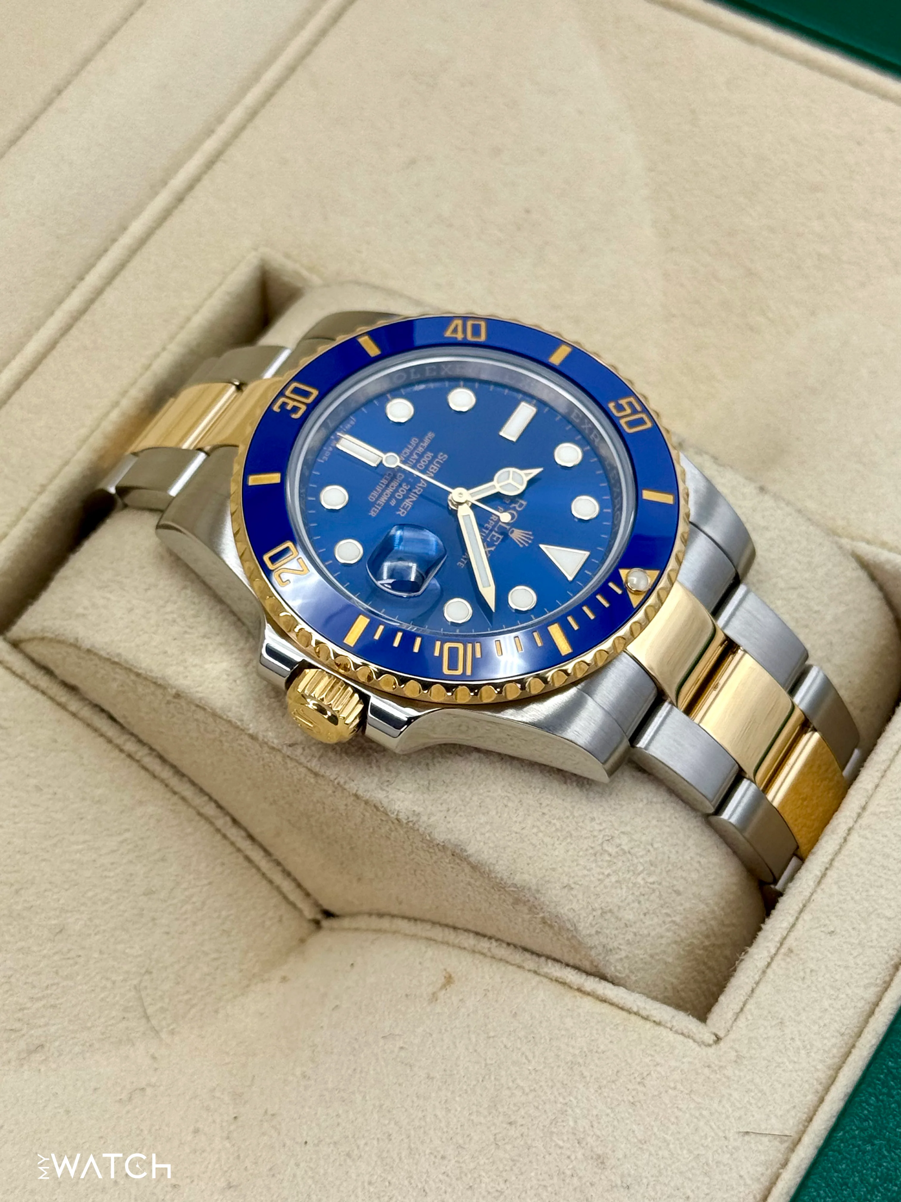 2016 Rolex Submariner "Bluesy" 40mm 116613LB Two-Tone Blue Dial - Image 8