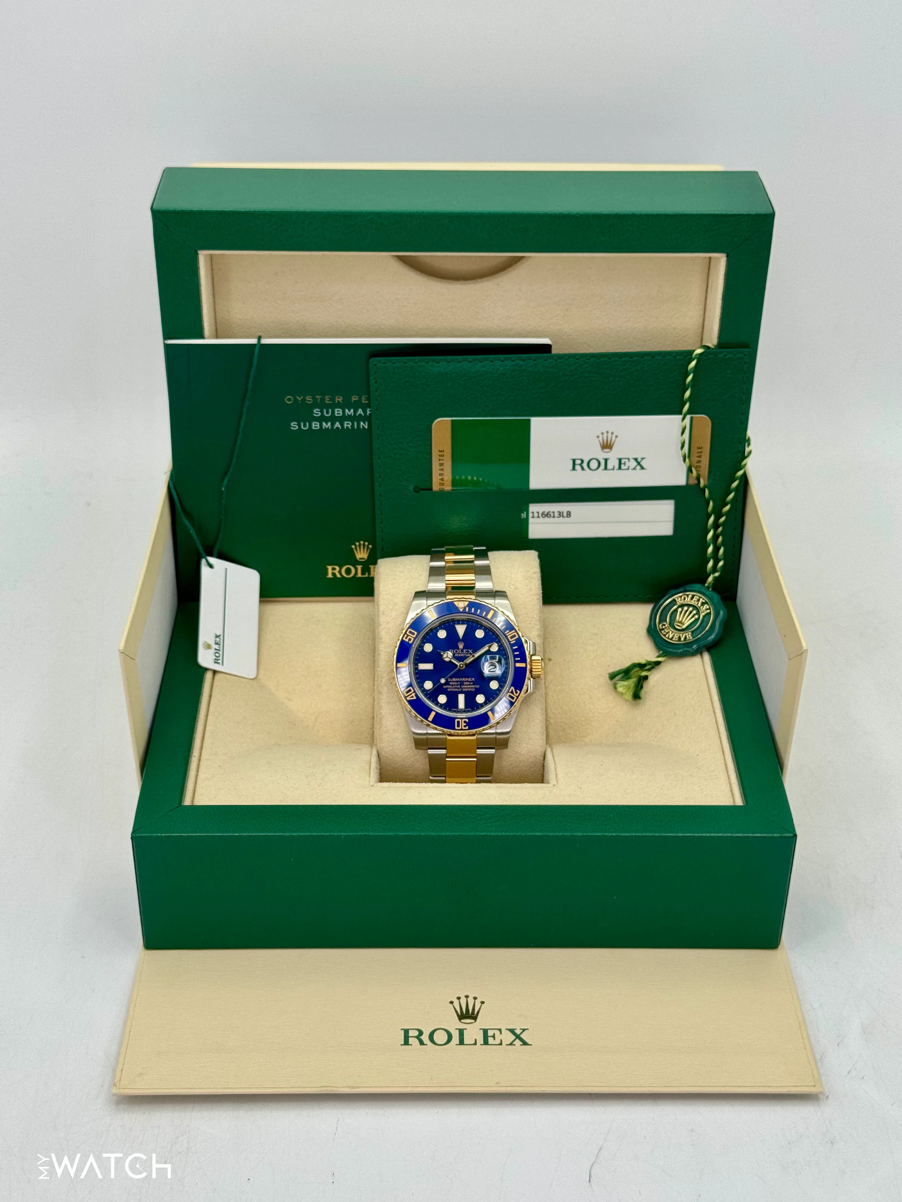 2016 Rolex Submariner "Bluesy" 40mm 116613LB Two-Tone Blue Dial - Image 9