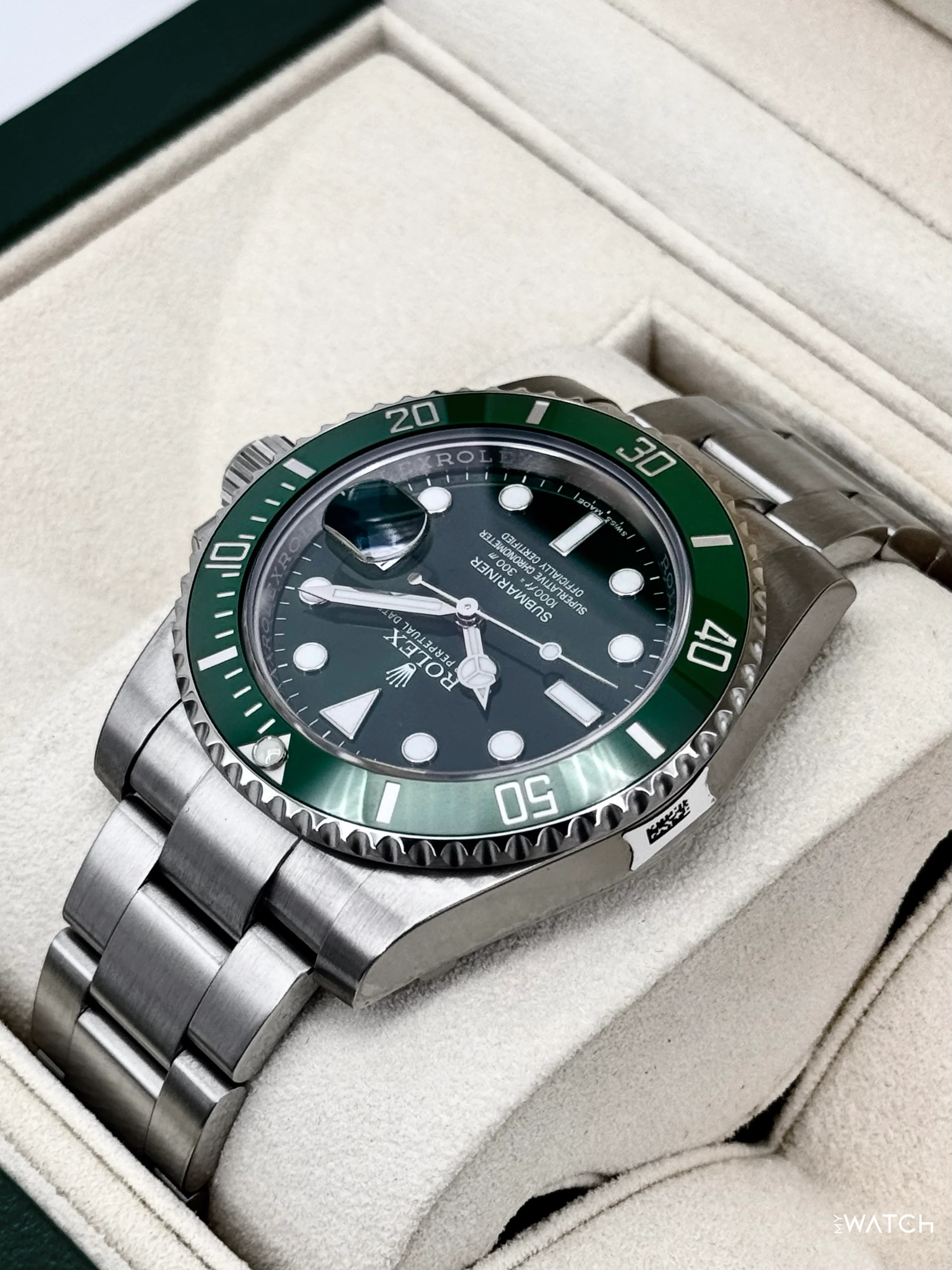 2016 Rolex Submariner “Hulk” 40mm 116610LV Green Dial (STICKERED) - Image 7