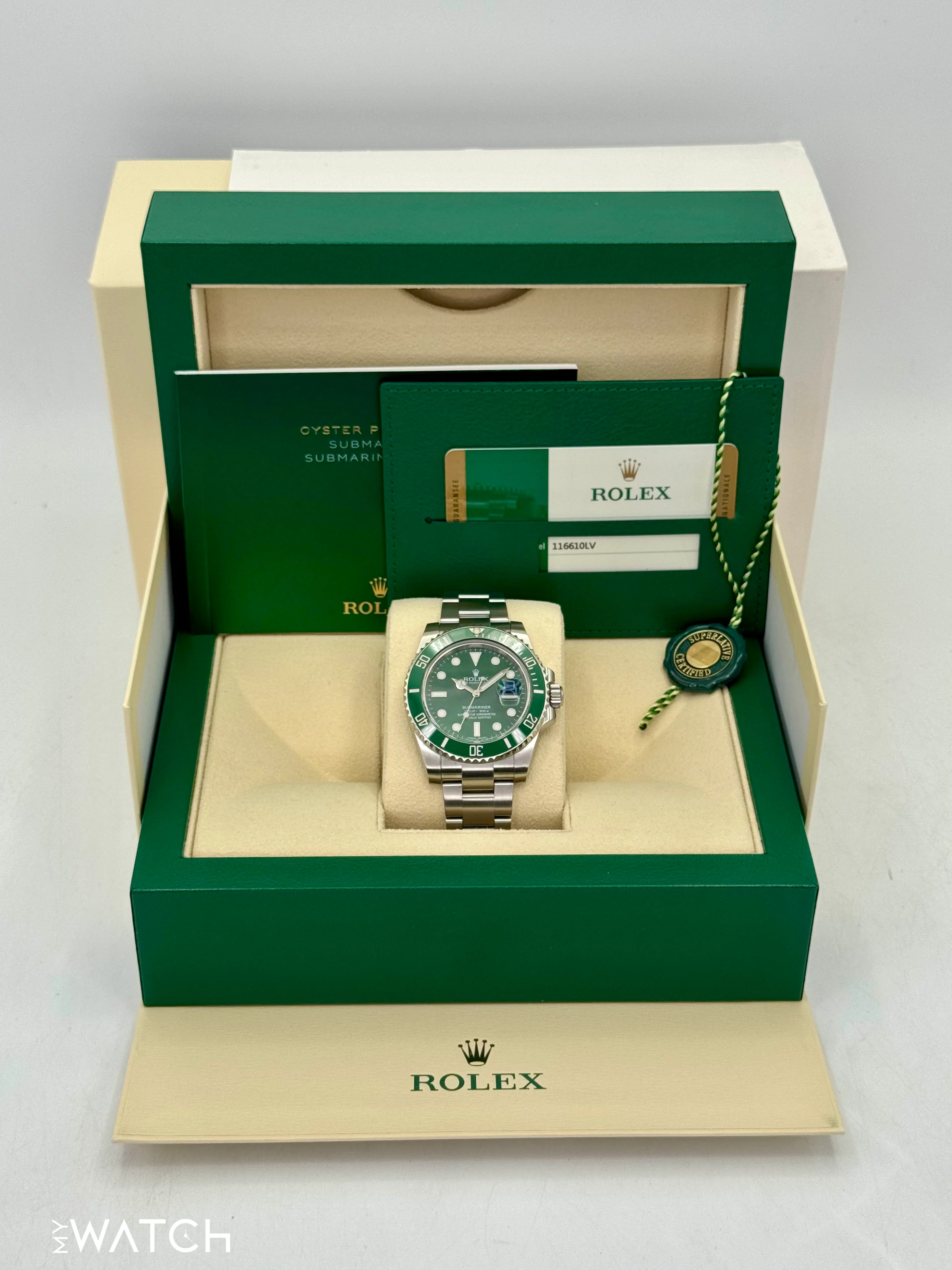 2016 Rolex Submariner “Hulk” 40mm 116610LV Green Dial - Image 9