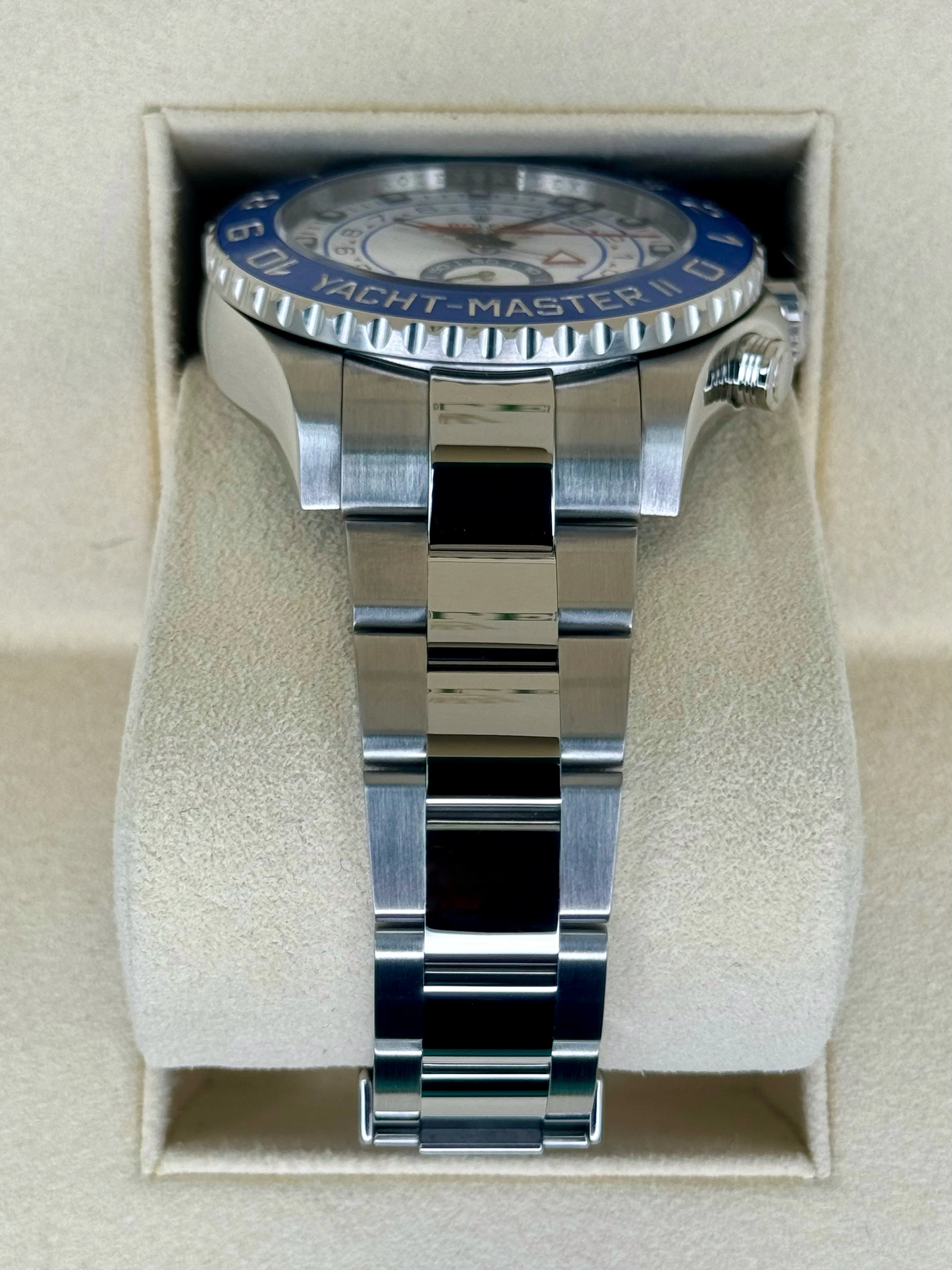 2016 Rolex Yacht-Master II 44mm 116680 Stainless Steel White Dial - Image 3