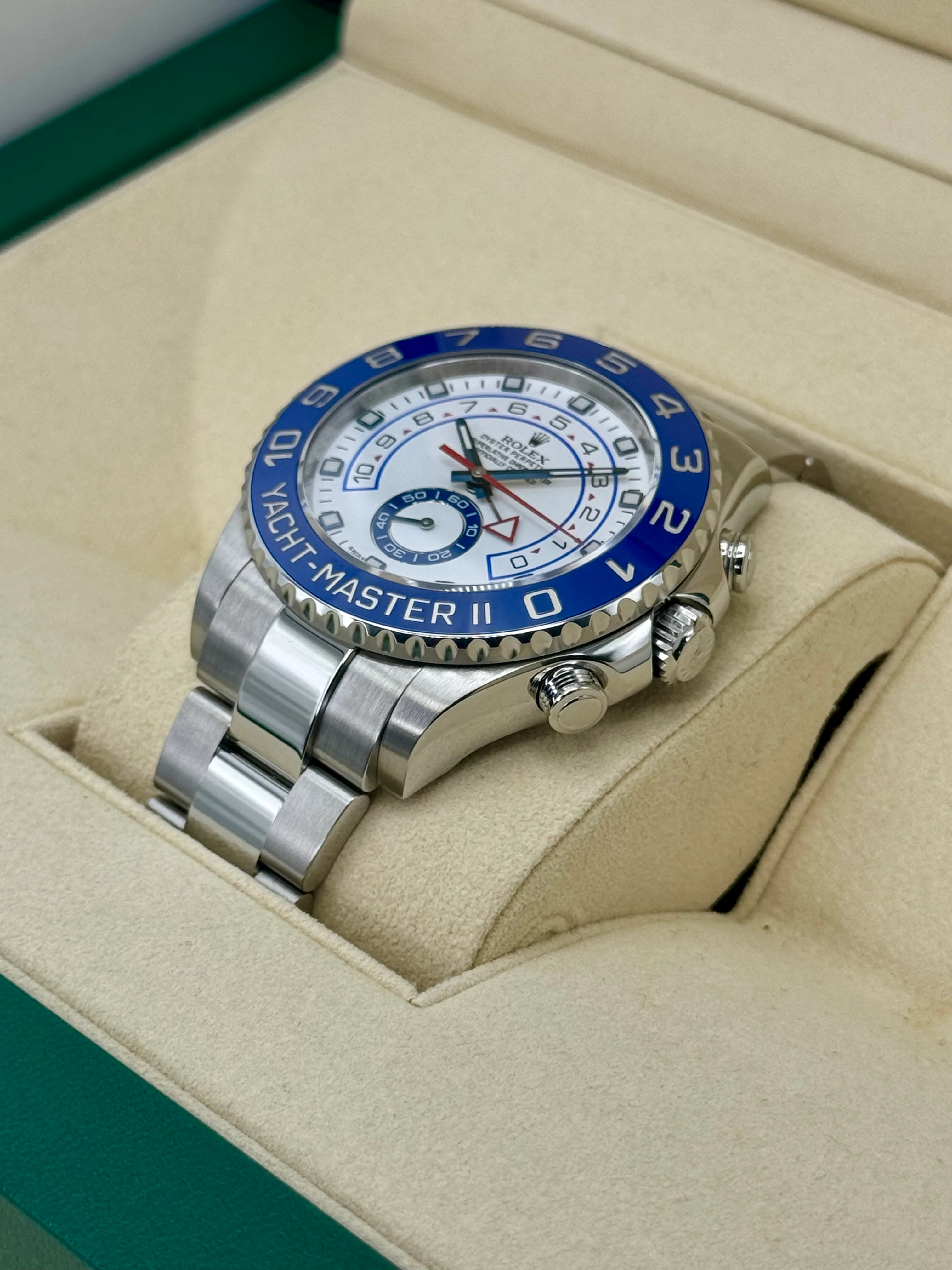 2016 Rolex Yacht-Master II 44mm 116680 Stainless Steel White Dial - Image 5