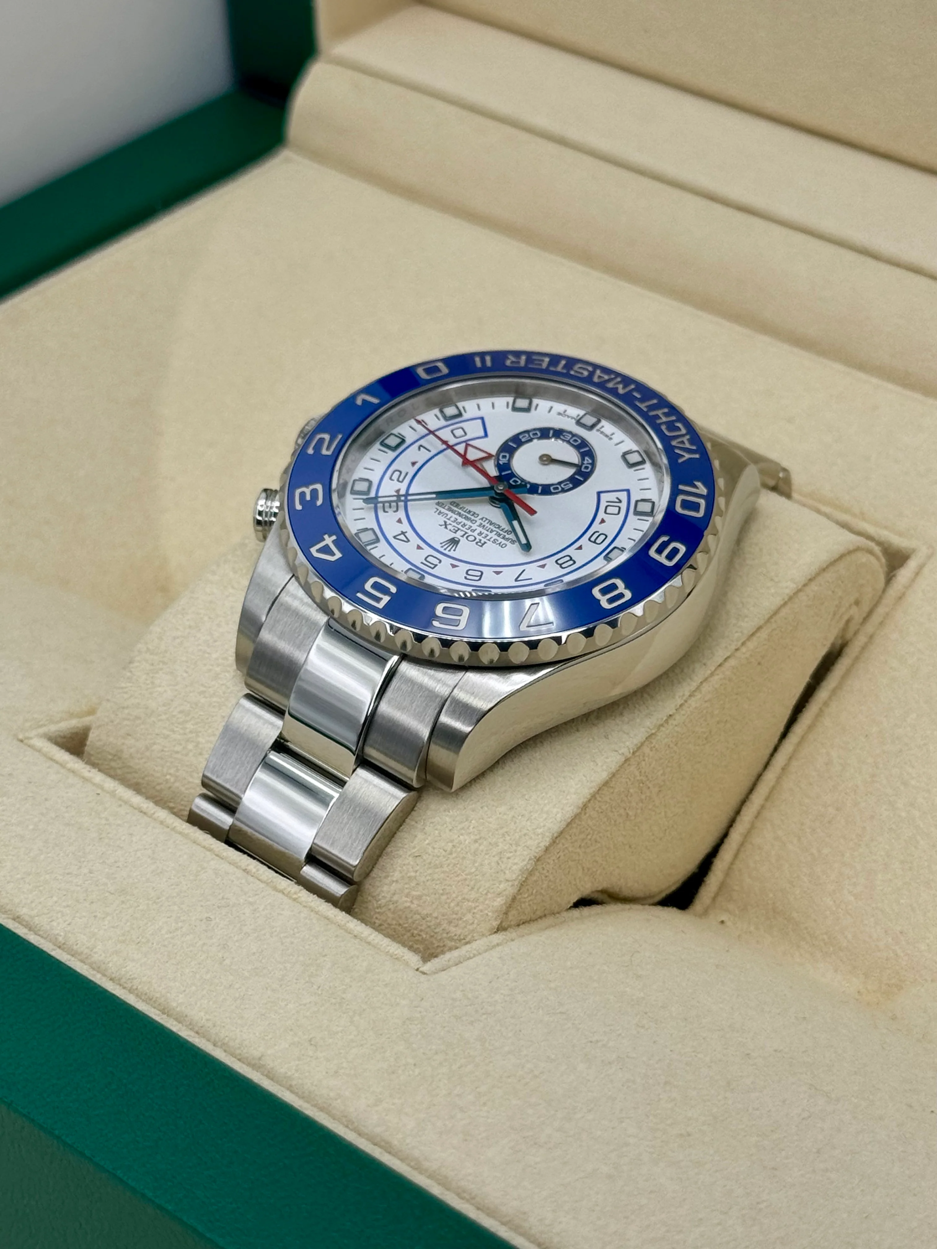 2016 Rolex Yacht-Master II 44mm 116680 Stainless Steel White Dial - Image 7