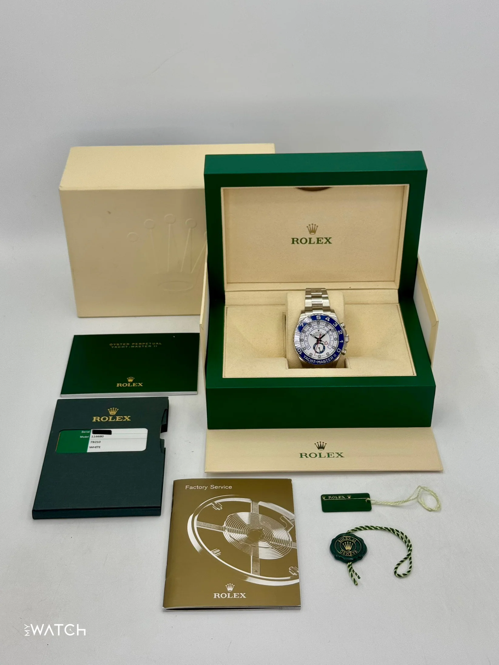2016 Rolex Yacht-Master II 44mm 116680 Stainless Steel White Dial - Image 10