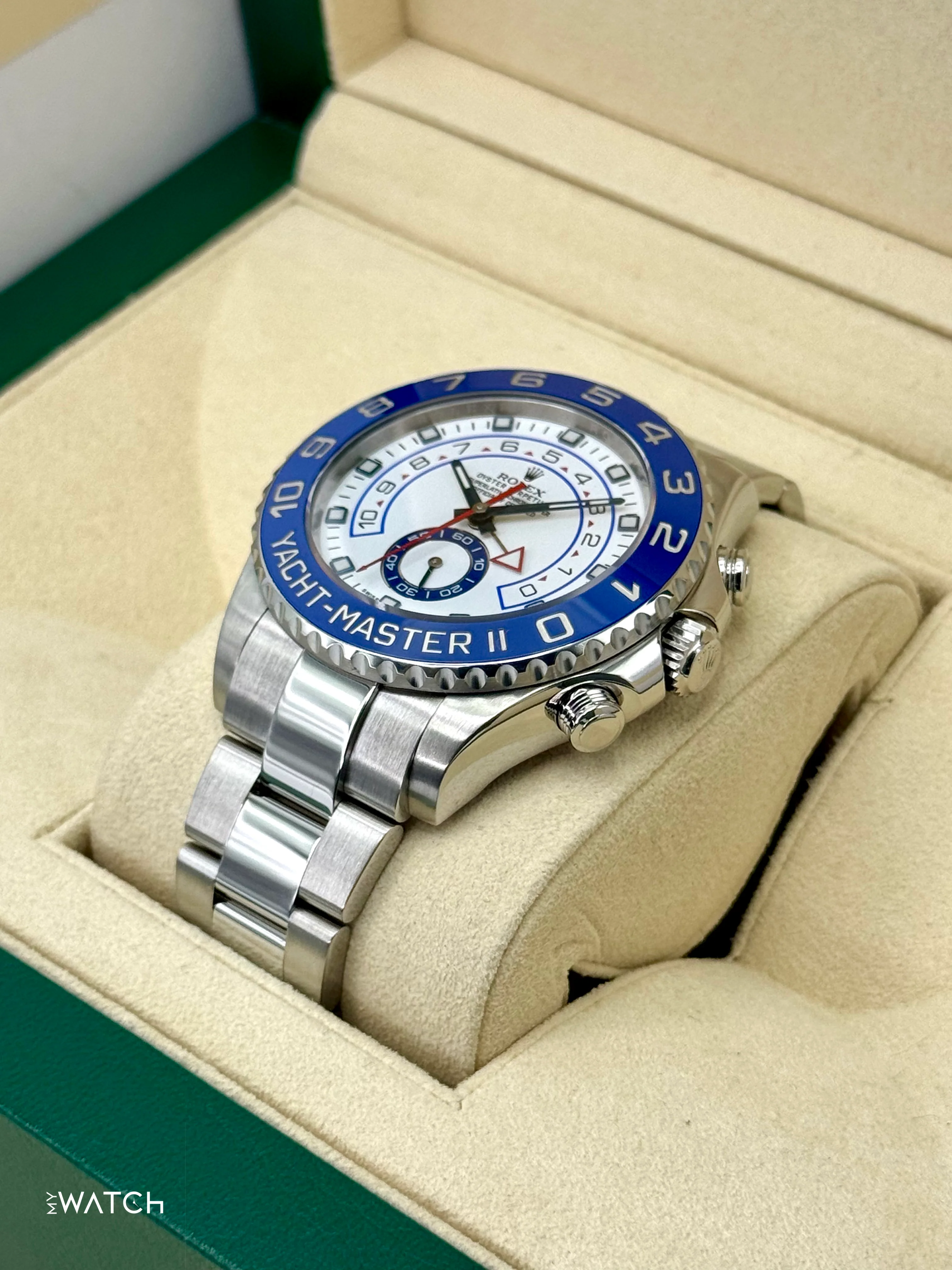 2016 Rolex Yacht-Master II 44mm 116680 Stainless Steel White Dial - Image 5