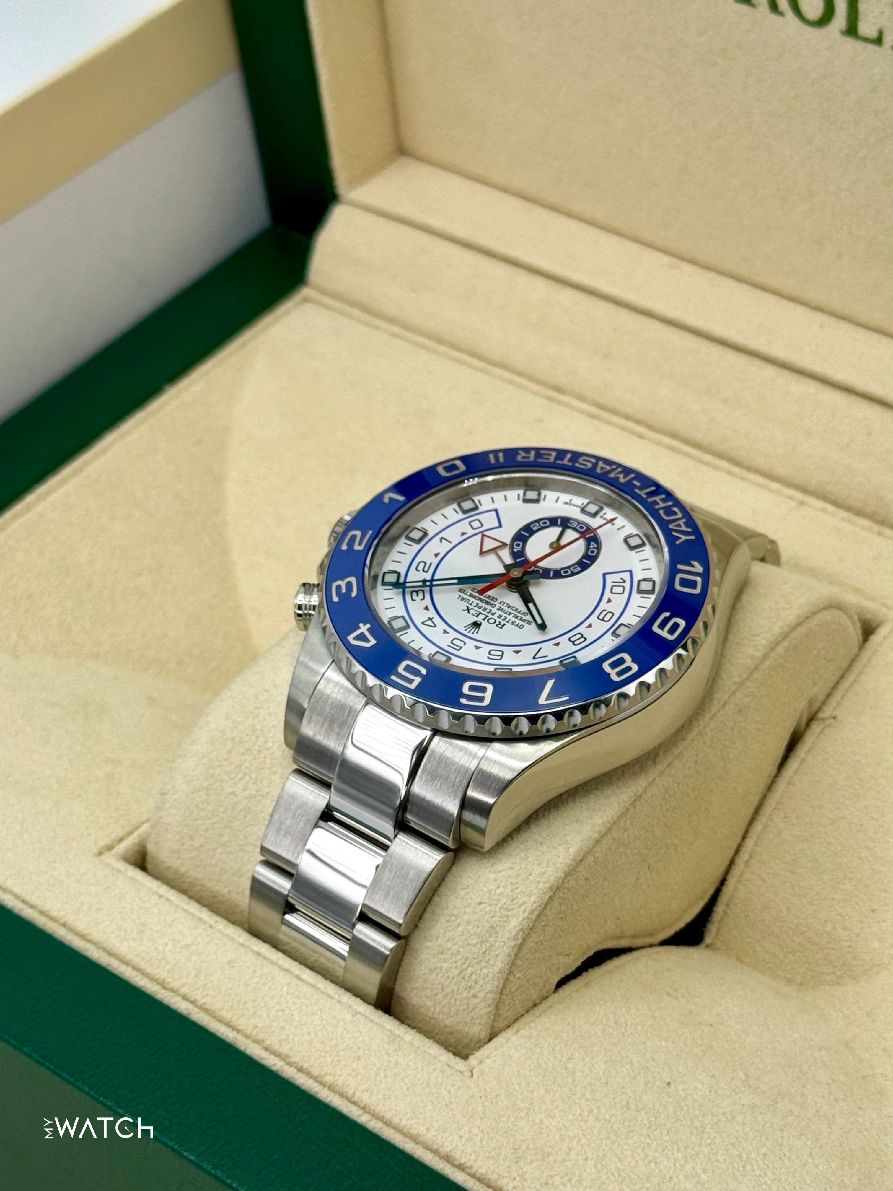 2016 Rolex Yacht-Master II 44mm 116680 Stainless Steel White Dial - Image 7