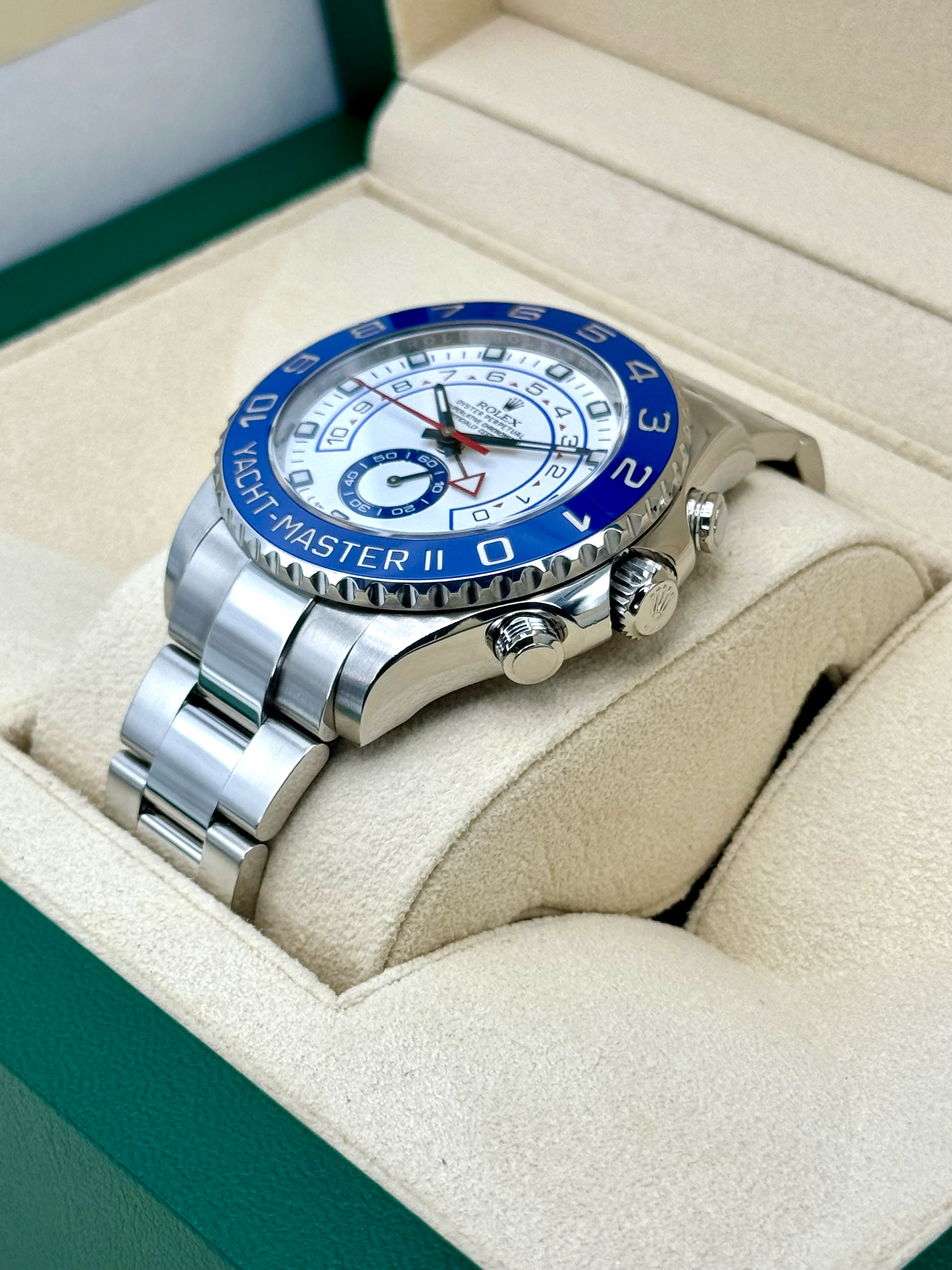 2016 Rolex Yacht-Master II 44mm 116680 Stainless Steel White Dial - Image 5