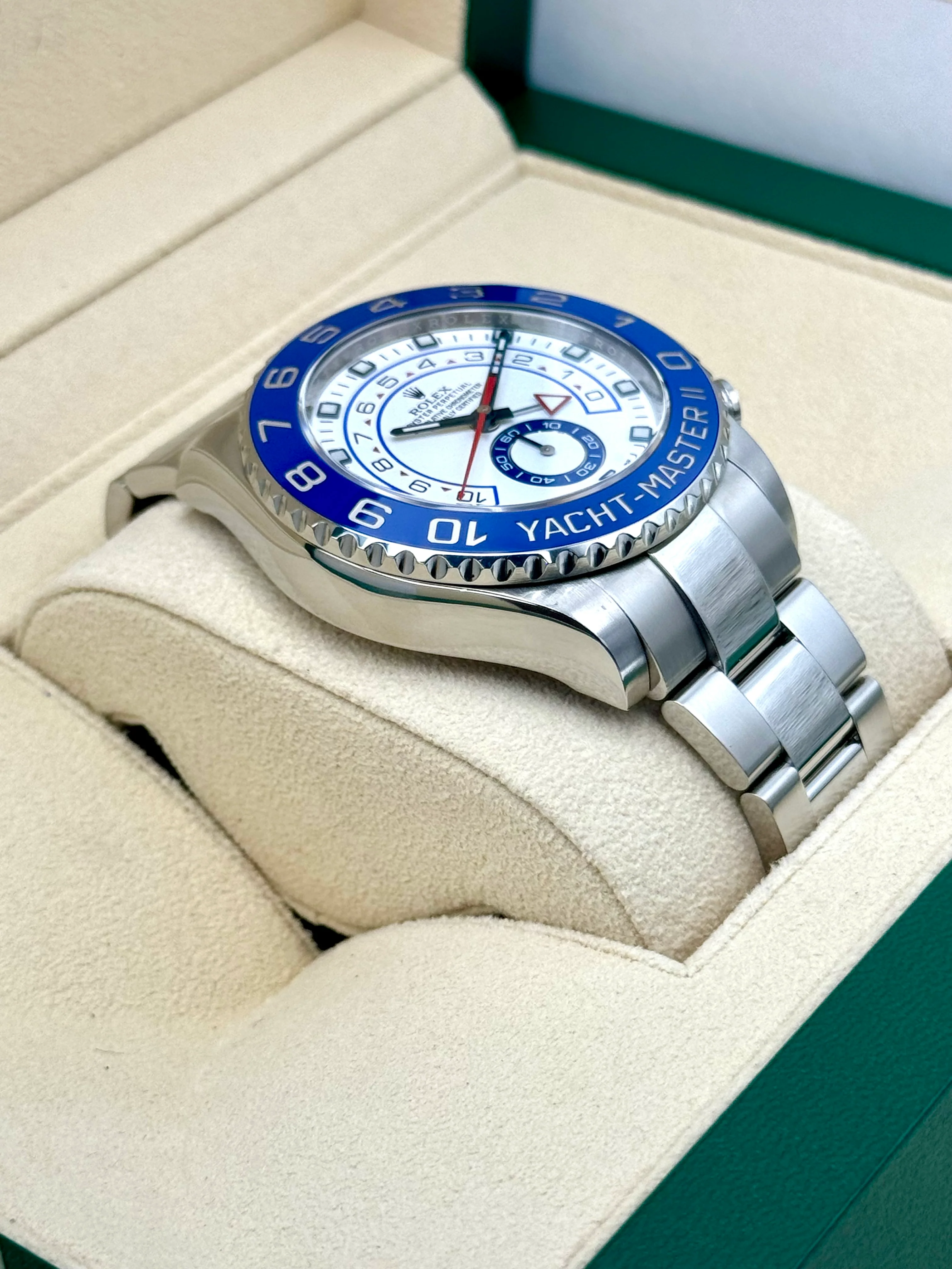 2016 Rolex Yacht-Master II 44mm 116680 Stainless Steel White Dial - Image 6