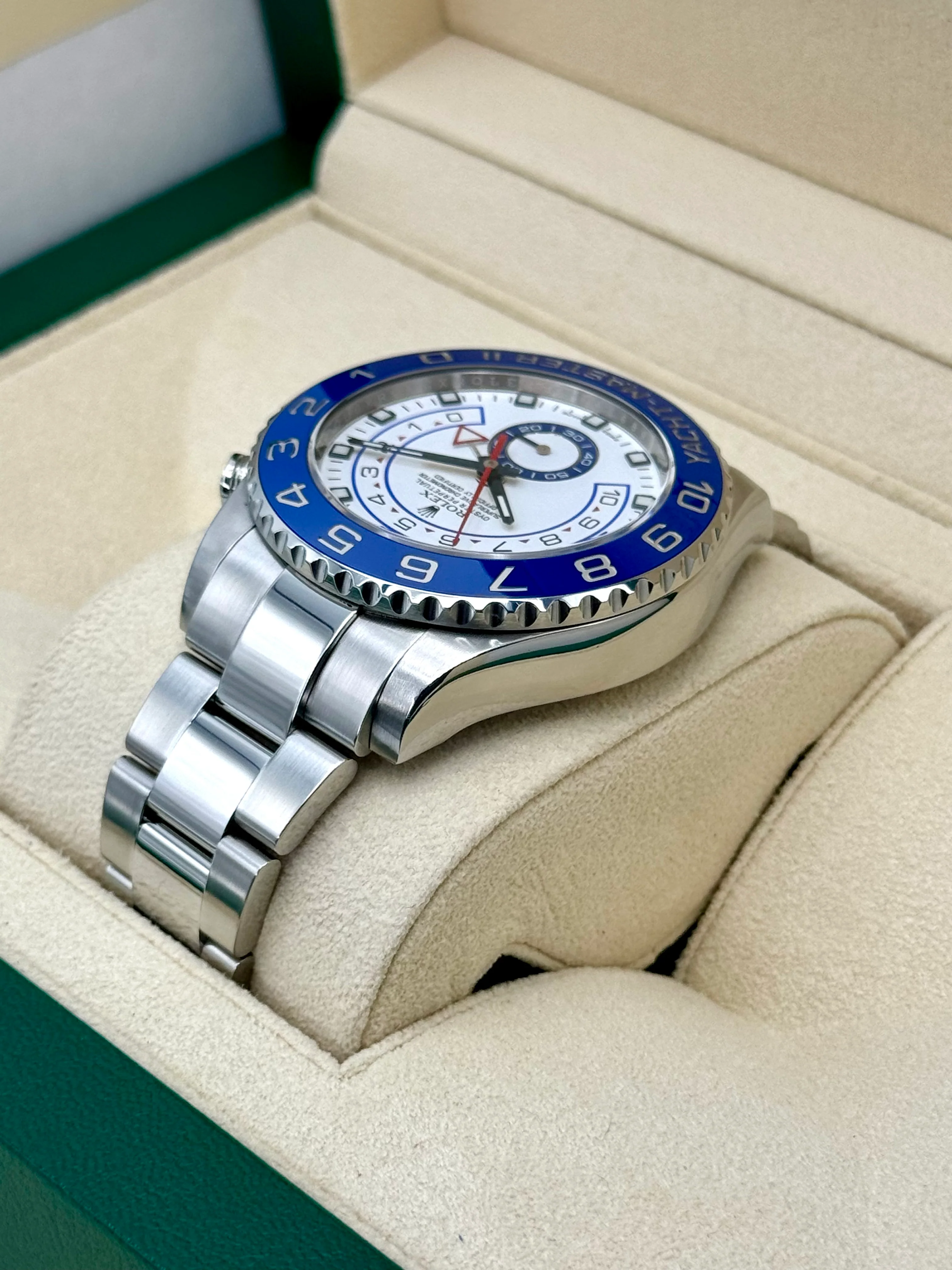 2016 Rolex Yacht-Master II 44mm 116680 Stainless Steel White Dial - Image 7