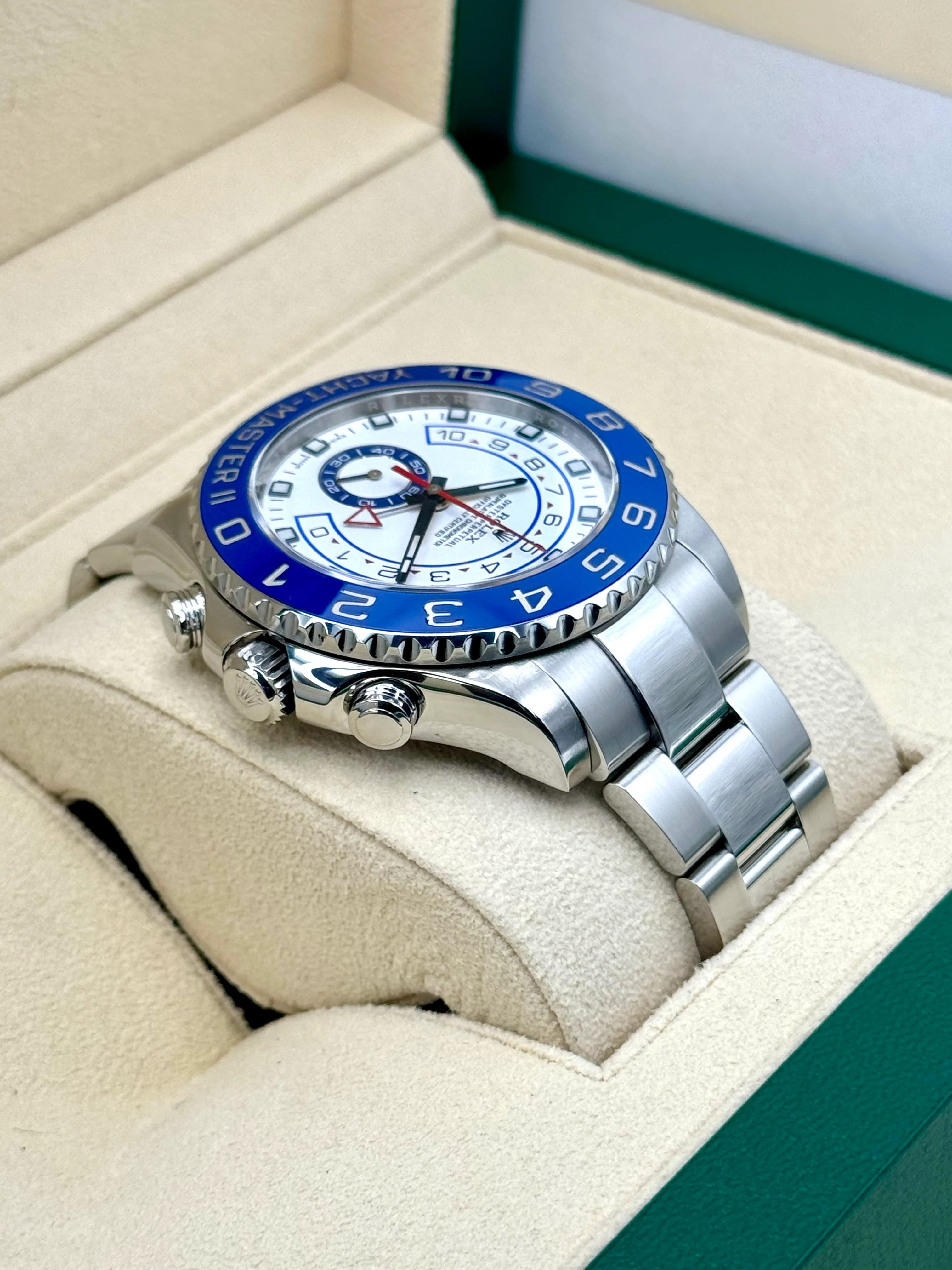 2016 Rolex Yacht-Master II 44mm 116680 Stainless Steel White Dial - Image 8