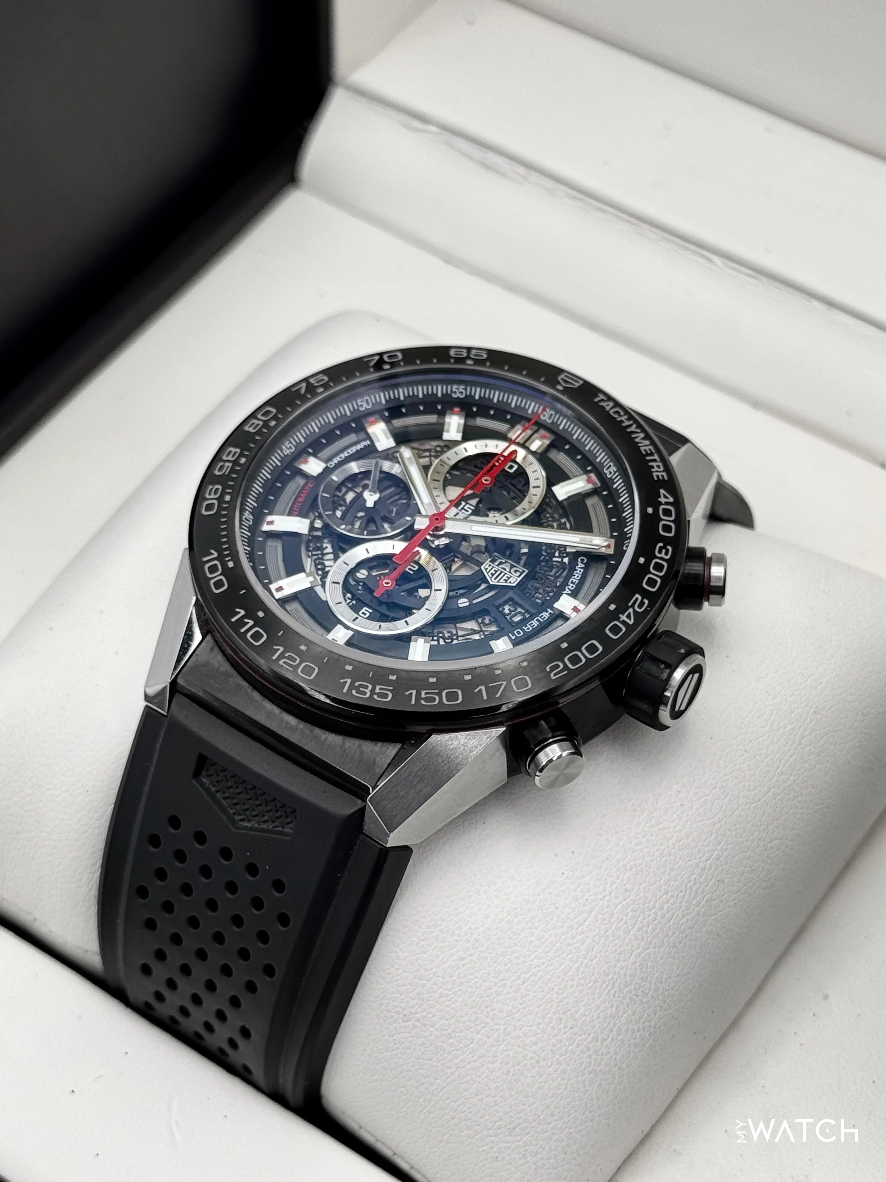 2016 TAG Heuer Calibre Heuer 01 Chronograph 45mm CAR2A1Z Skeletonized Dial - Image 5