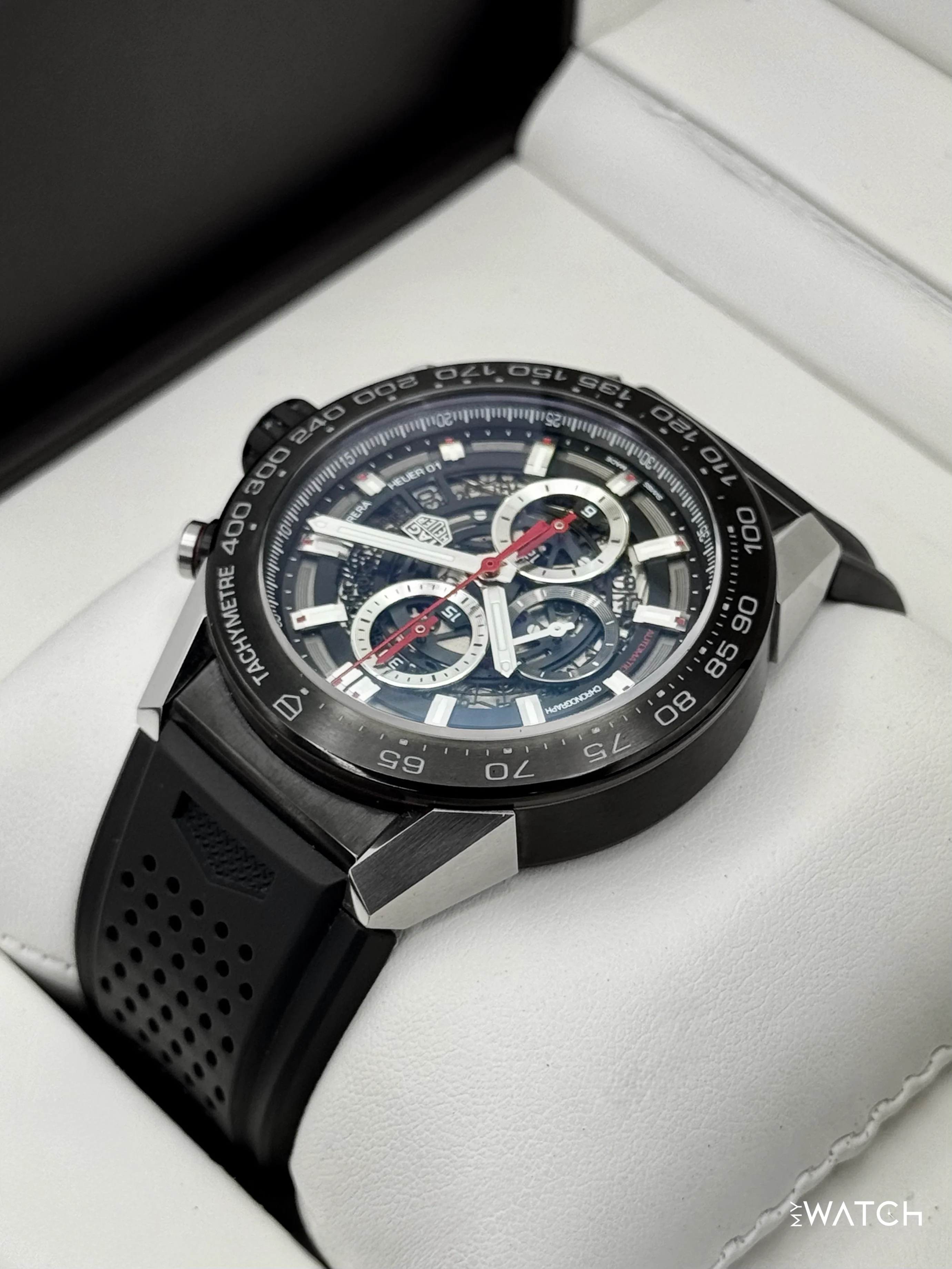 2016 TAG Heuer Calibre Heuer 01 Chronograph 45mm CAR2A1Z Skeletonized Dial - Image 7
