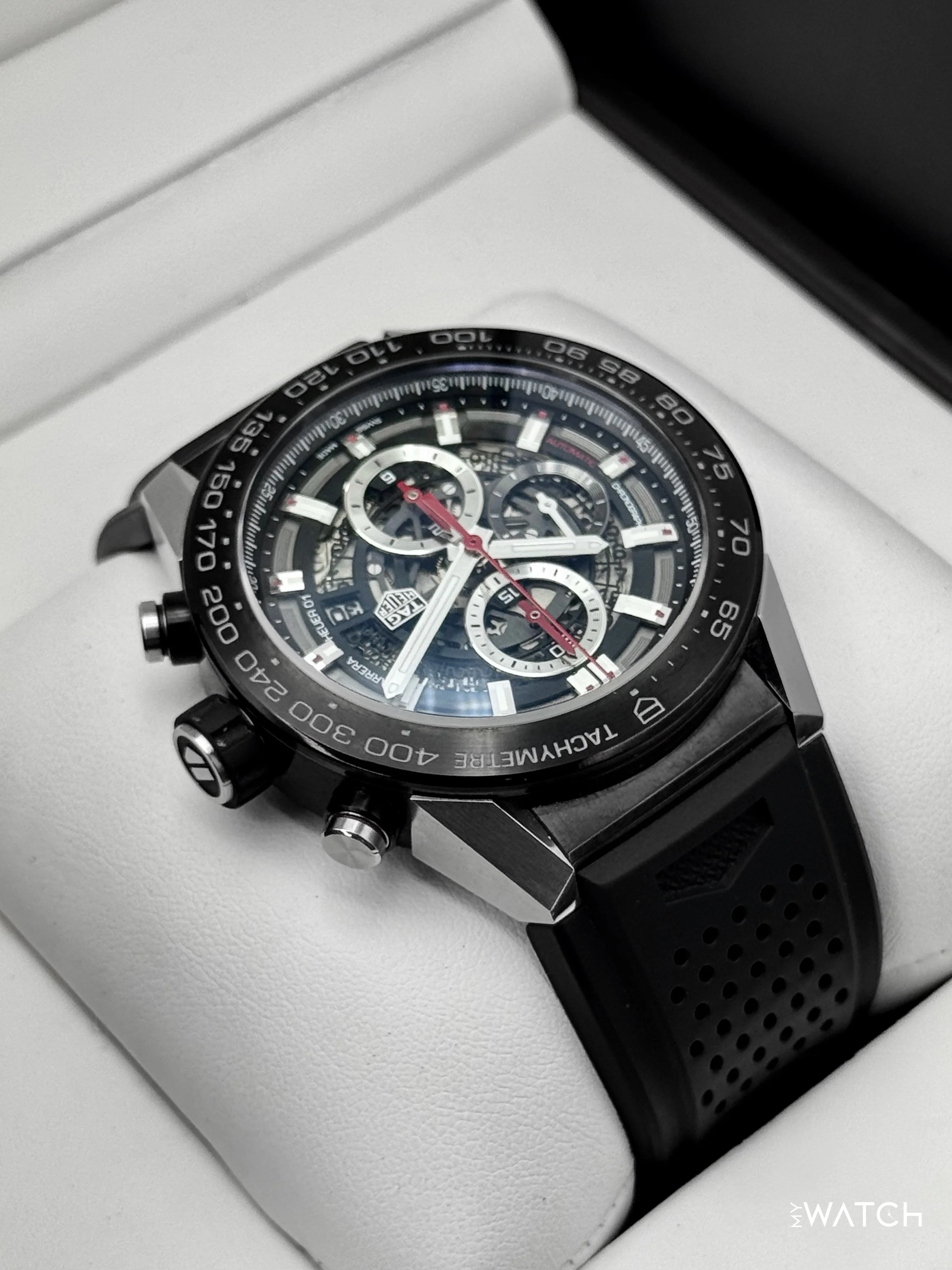 2016 TAG Heuer Calibre Heuer 01 Chronograph 45mm CAR2A1Z Skeletonized Dial - Image 8