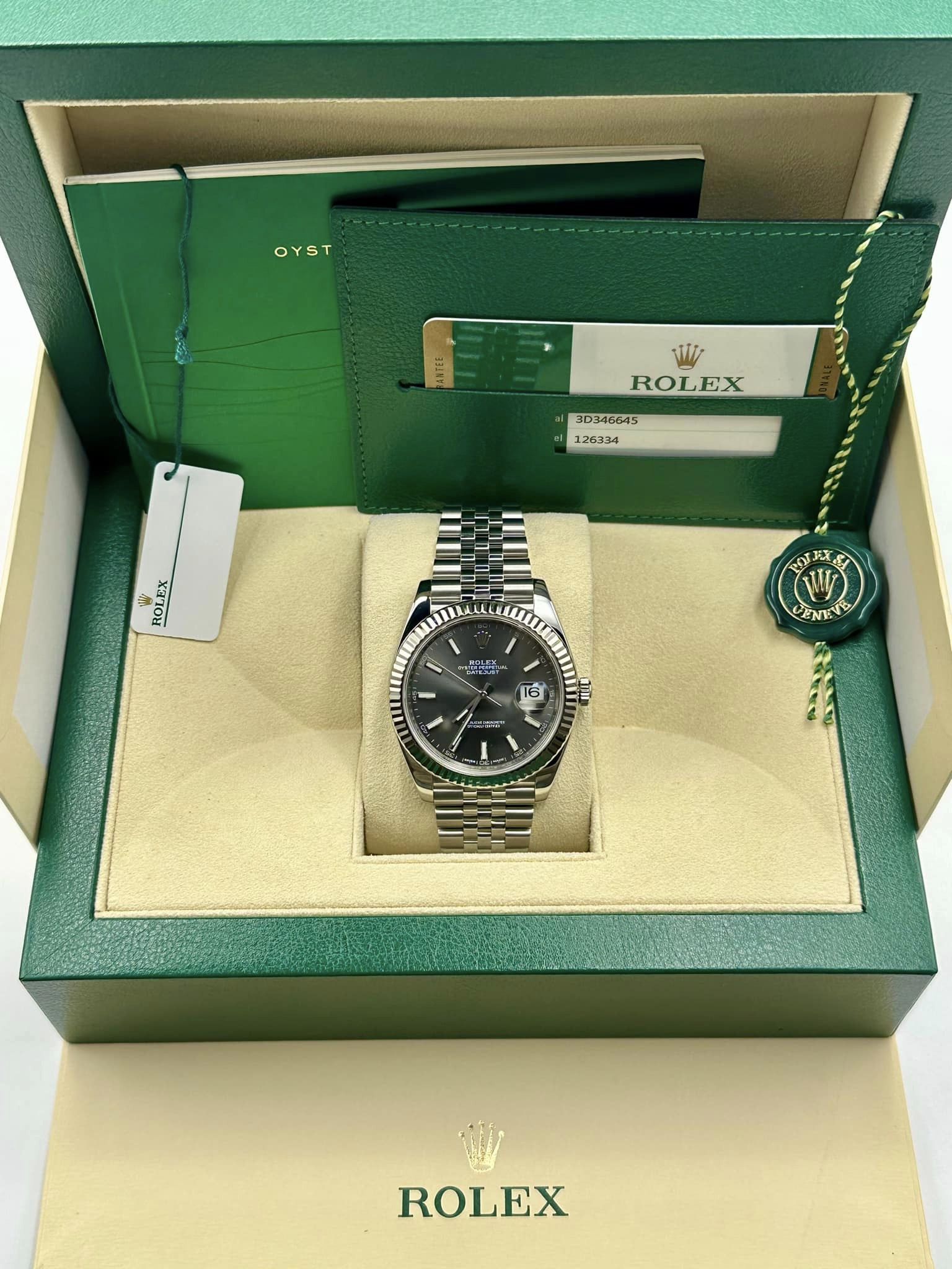 2017 Datejust 41mm 126334 Jubilee Rhodium Dial - Image 11
